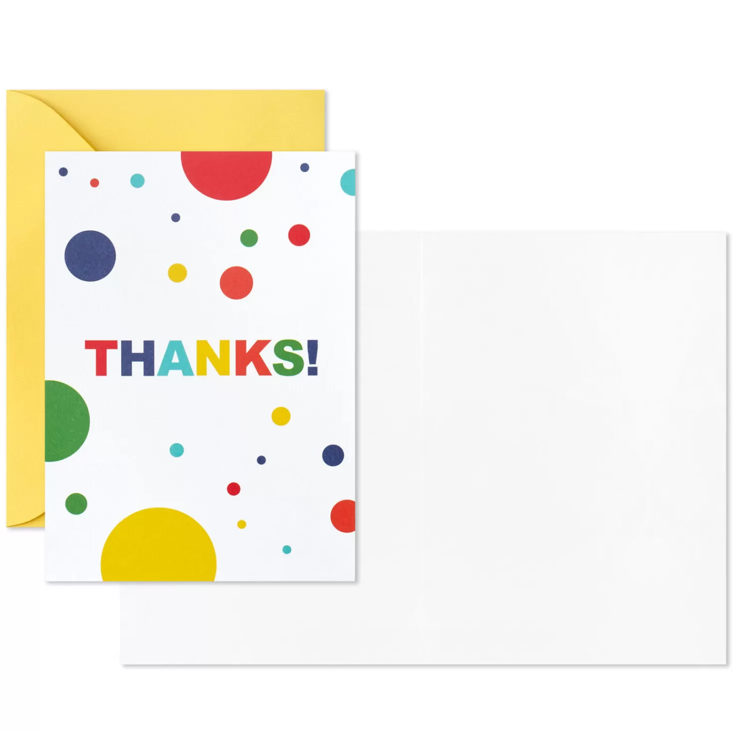 Fashion Primary Colors Assorted Blank Thank-You Notes, Pack Of 48 Thank You
