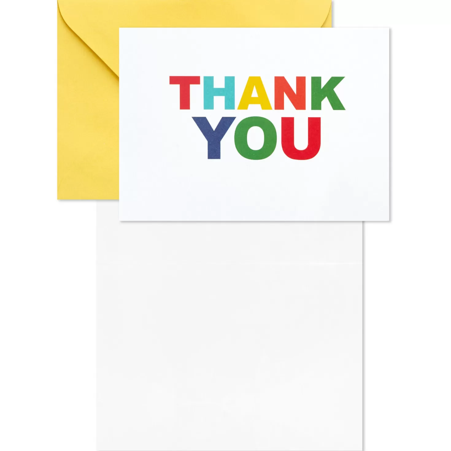 Fashion Primary Colors Assorted Blank Thank-You Notes, Pack Of 48 Thank You
