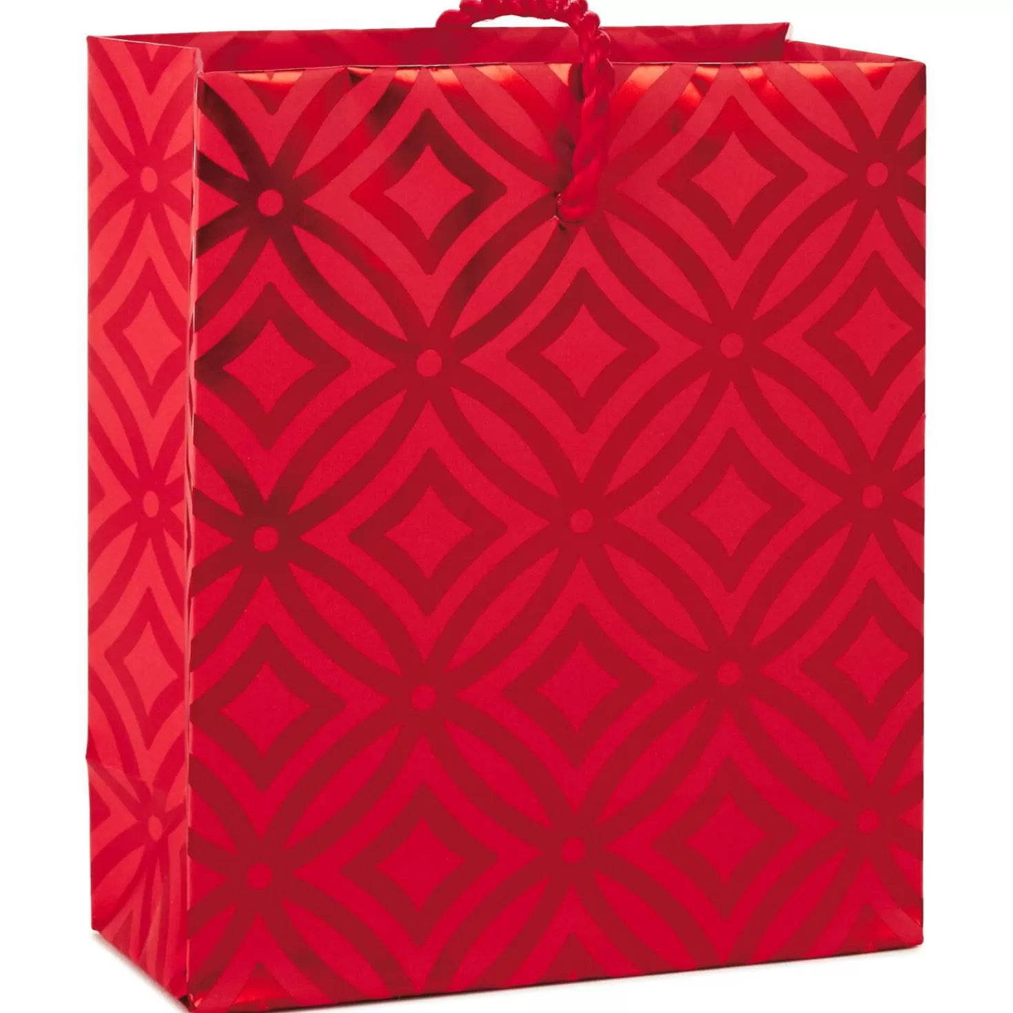 Outlet Red Geometric Designs Gift Card Holder Mini Bag, 4.5" Graduation