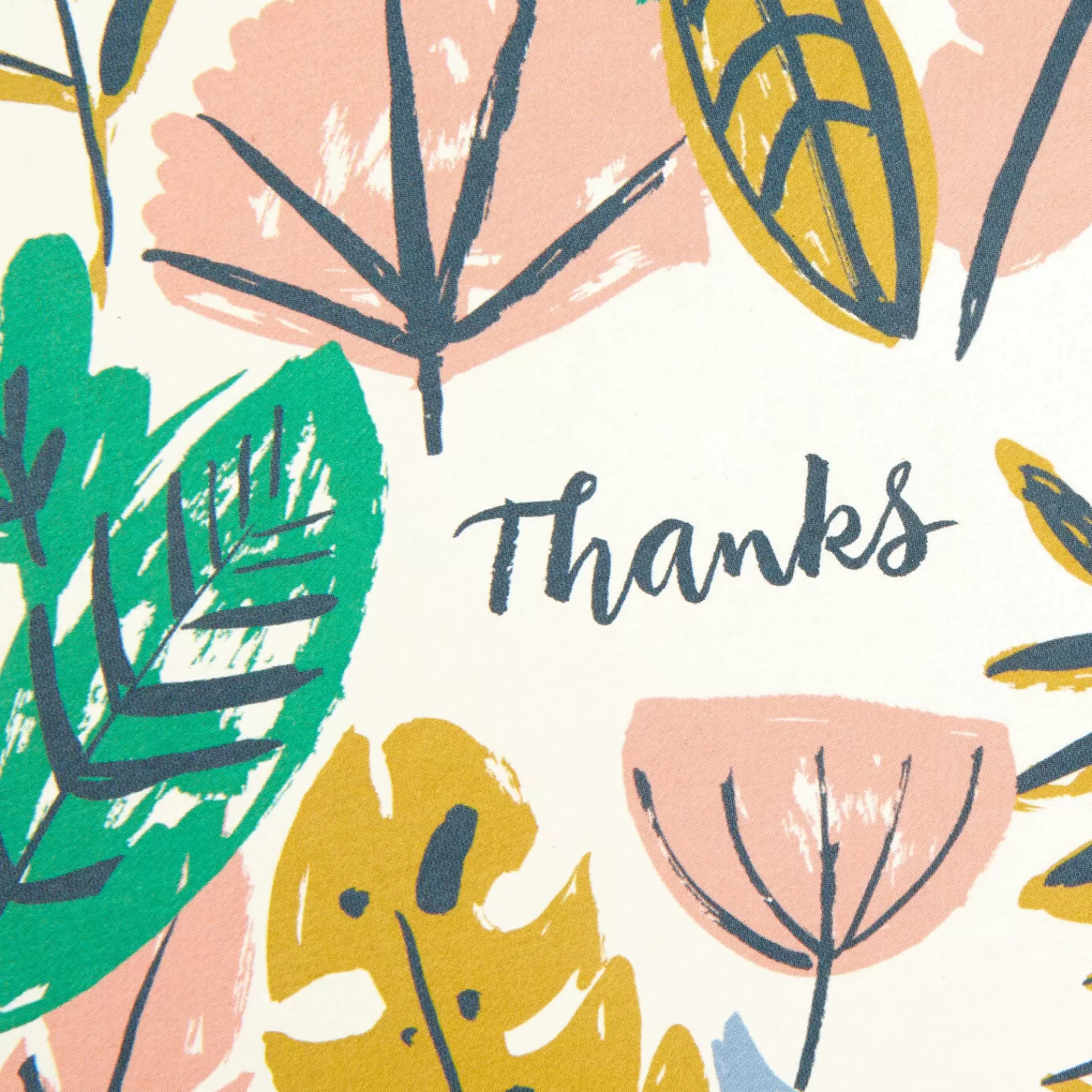 Clearance Retro Flowers And Leaves Assorted Blank Thank-You Notes, Pack Of 48 Thank You
