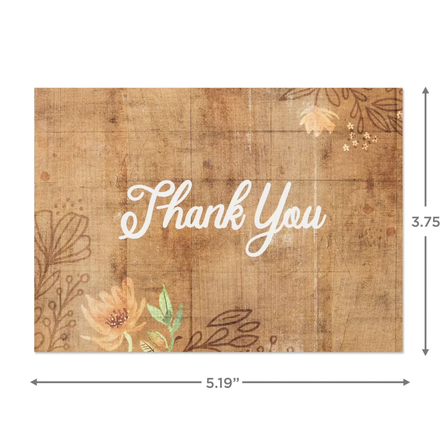 Clearance Rustic Chic Assorted Blank Thank-You Notes, Pack Of 48 Wedding
