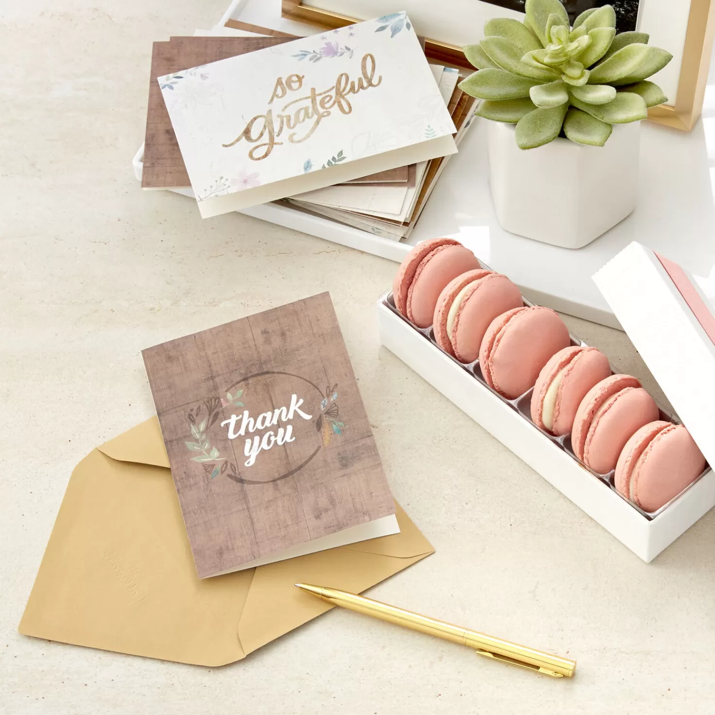 Clearance Rustic Chic Assorted Blank Thank-You Notes, Pack Of 48 Wedding