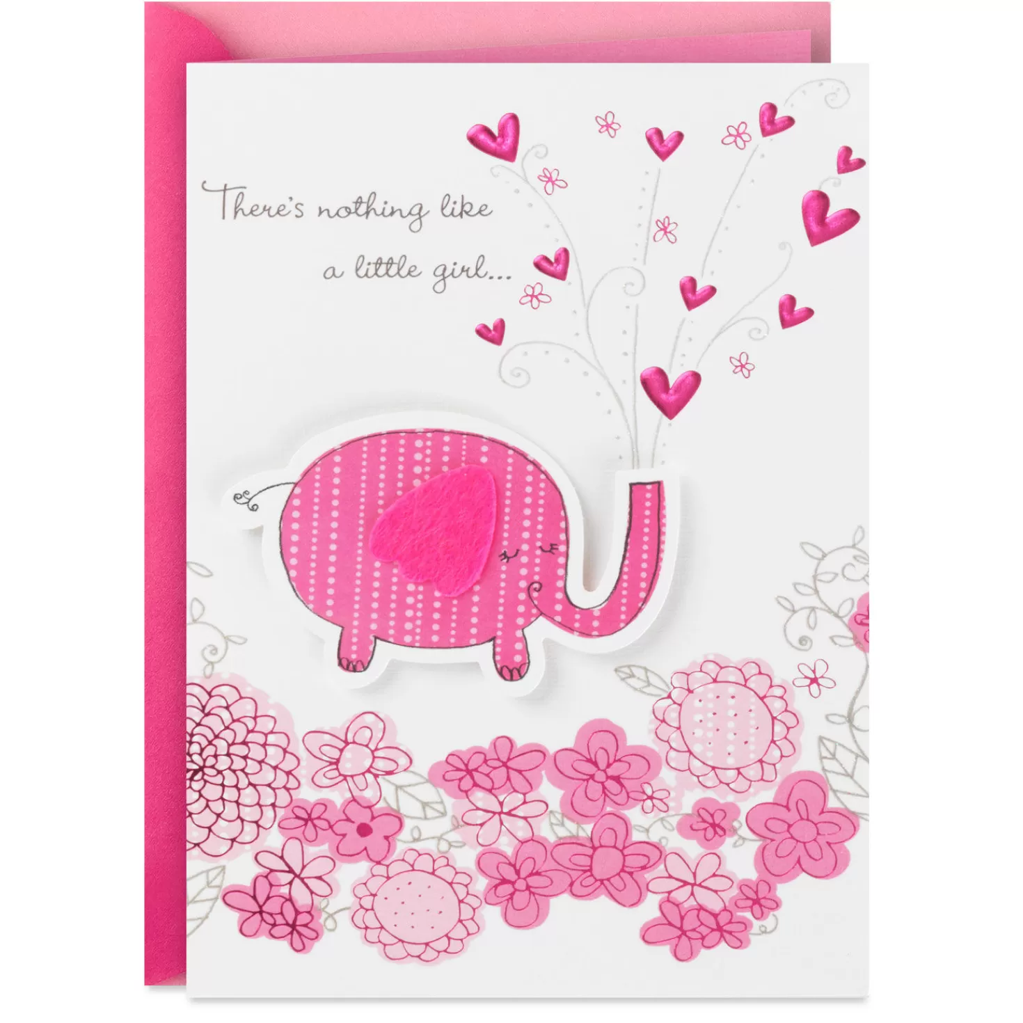 Baby>Hallmark Scatter Love Everywhere Baby Girl Card