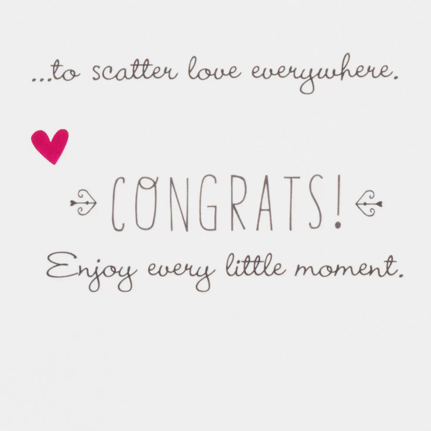 Baby>Hallmark Scatter Love Everywhere Baby Girl Card