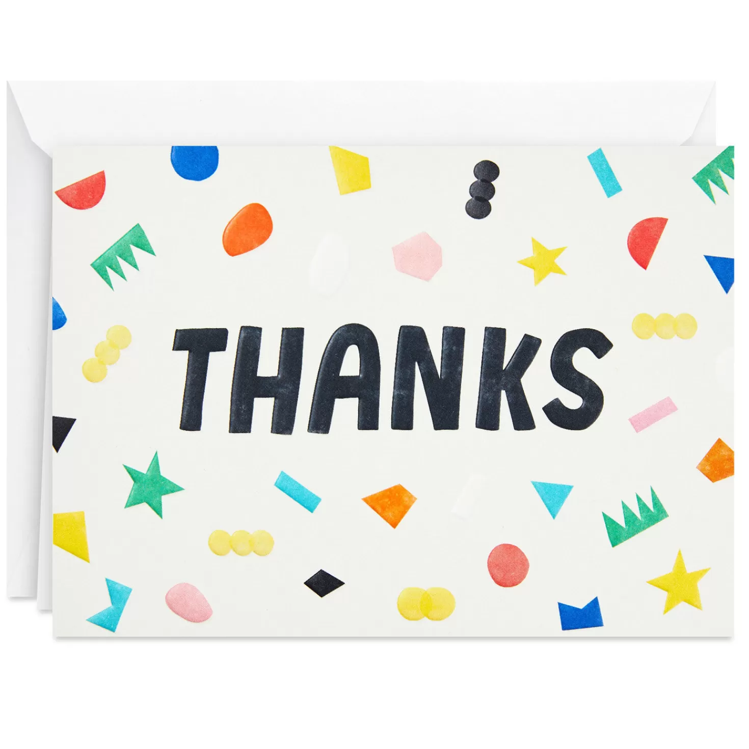 Cheap Scattered Confetti Boxed Blank Thank-You Notes, Pack Of 24 Thank You