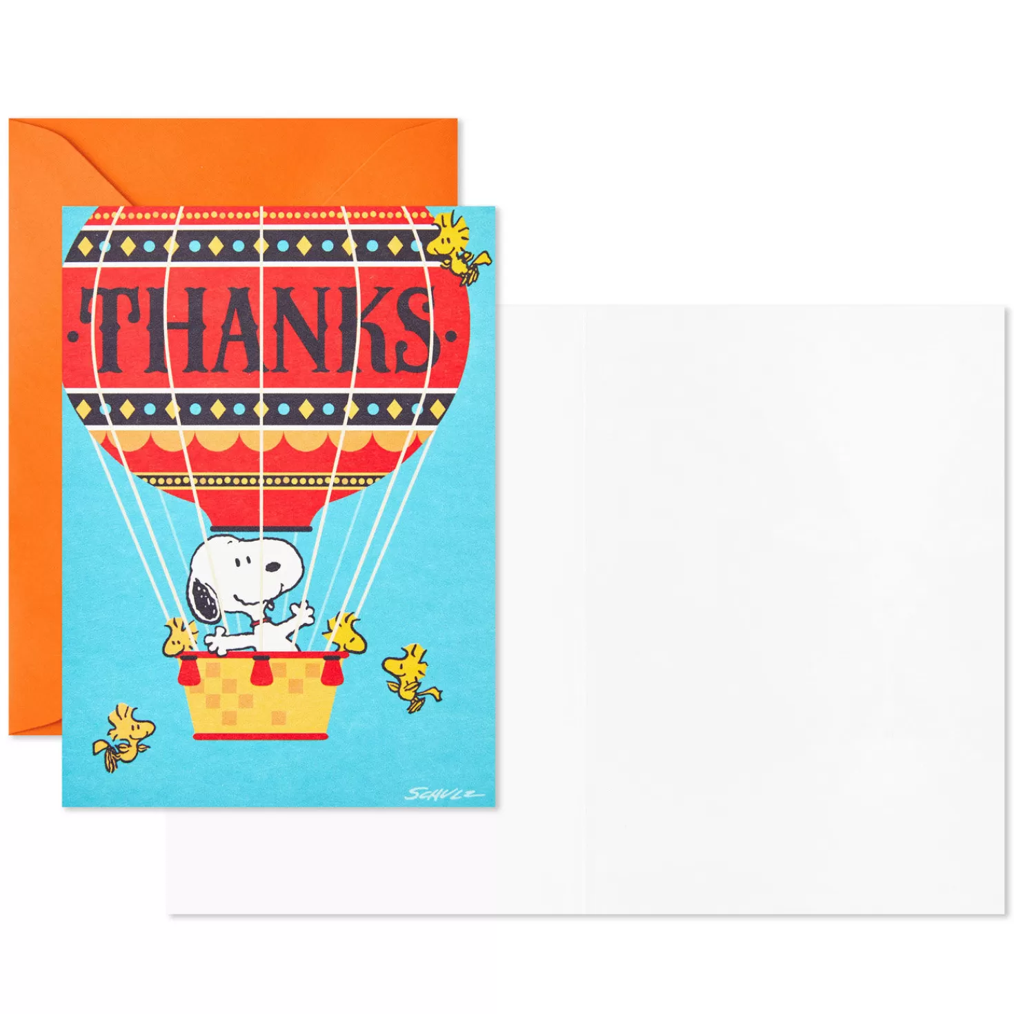 Shop Snoopy Hot Air Balloon Boxed Thank-You Notes, Pack Of 12 Thank You