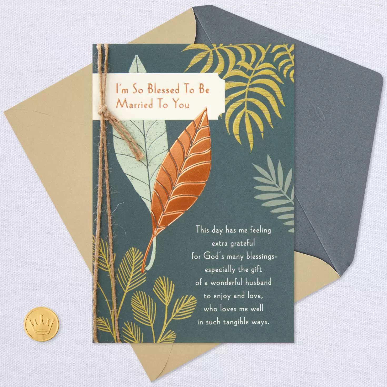 Anniversary>Hallmark So Blessed To Be Married To You Religious Anniversary Card For Husband