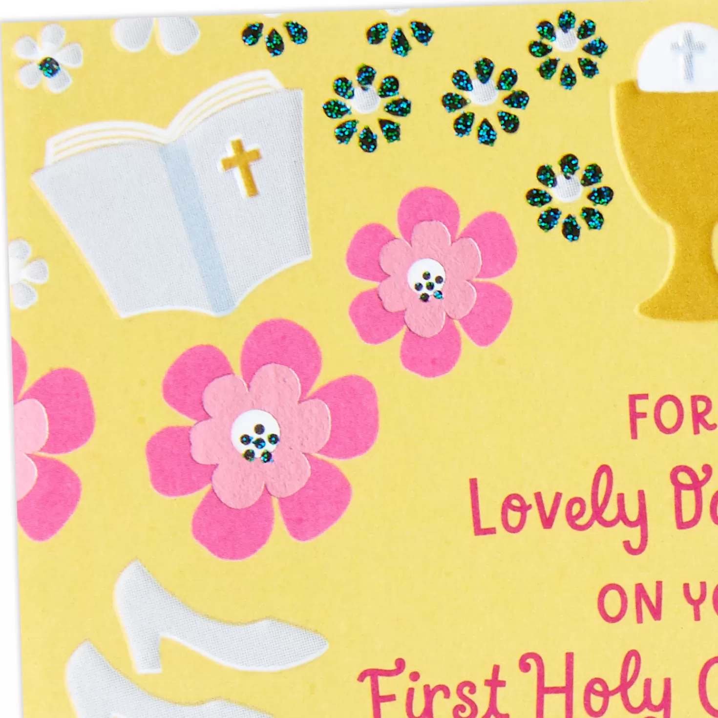 Best So Happy And Proud Religious First Communion Card For Daughter First Communion