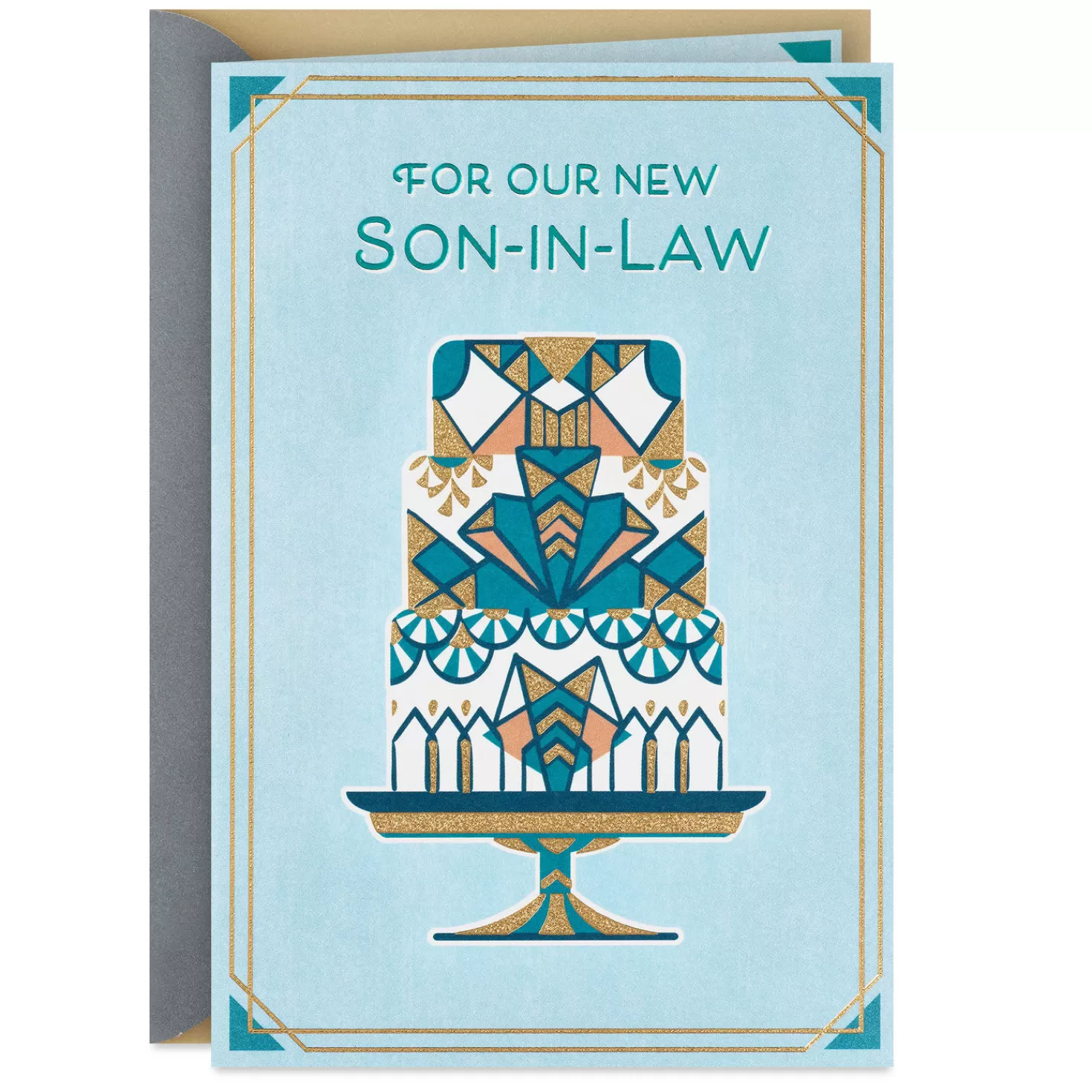 New So Happy You'Ve Joined Our Family Wedding Card For Son-In-Law Wedding