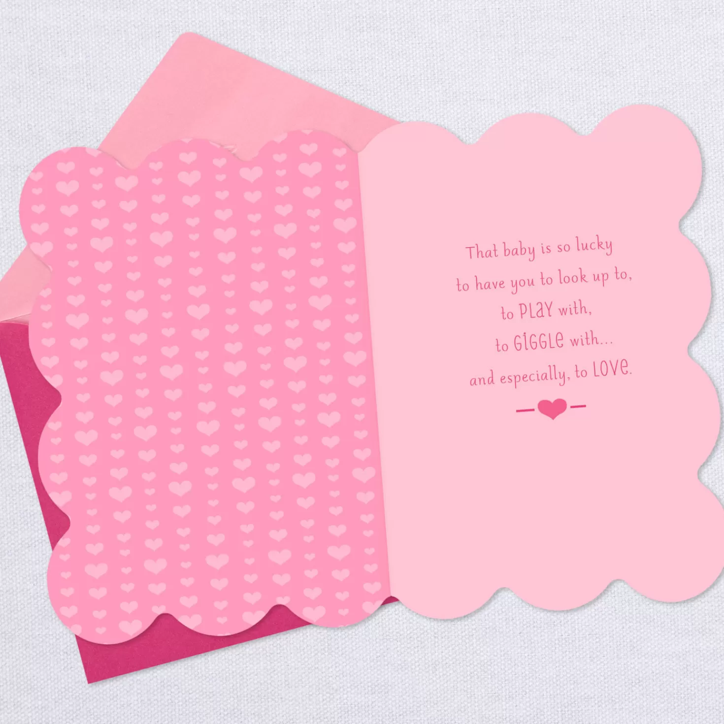 Baby>Hallmark So Lucky To Have You New Baby Card For Big Sister
