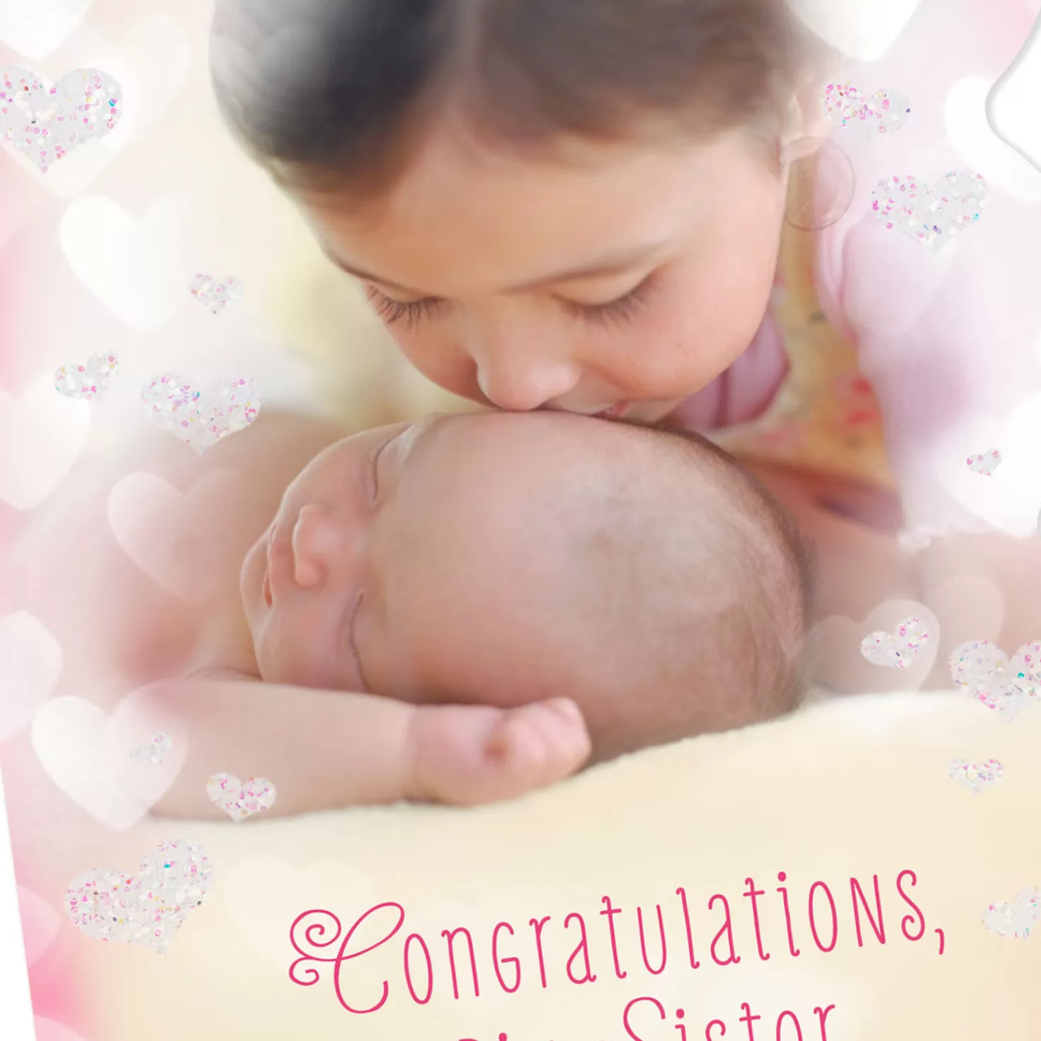 Baby>Hallmark So Lucky To Have You New Baby Card For Big Sister