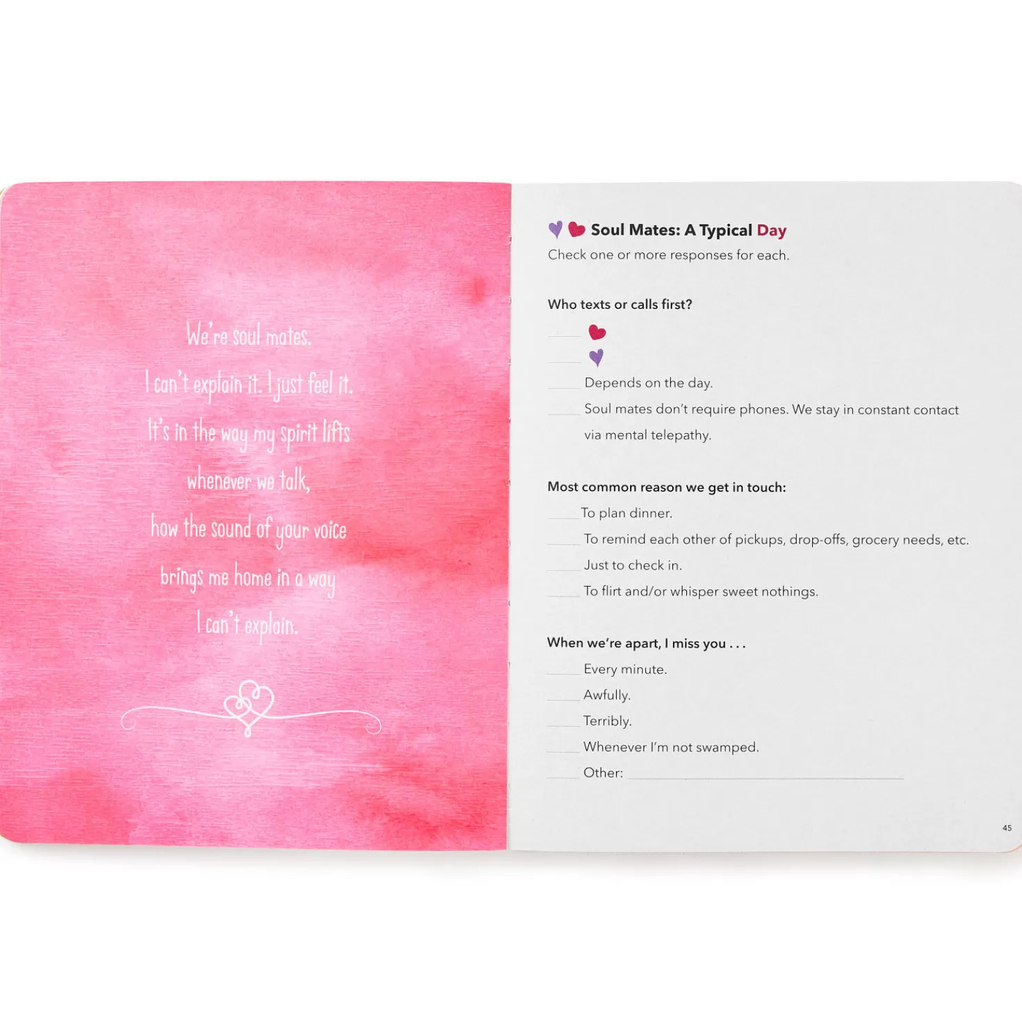 Best Soul Mates At Heart: Our Love Story Prompted Journal Wedding
