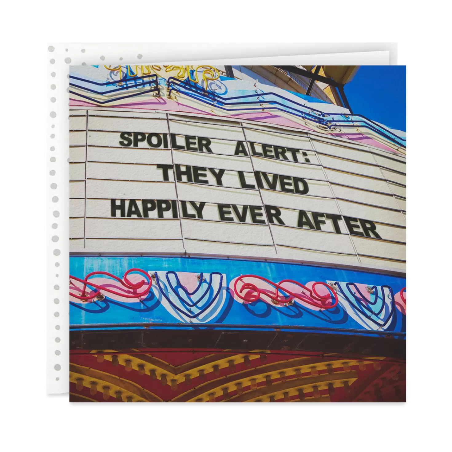 Online Spoiler Alert Marquee Wedding Card Wedding