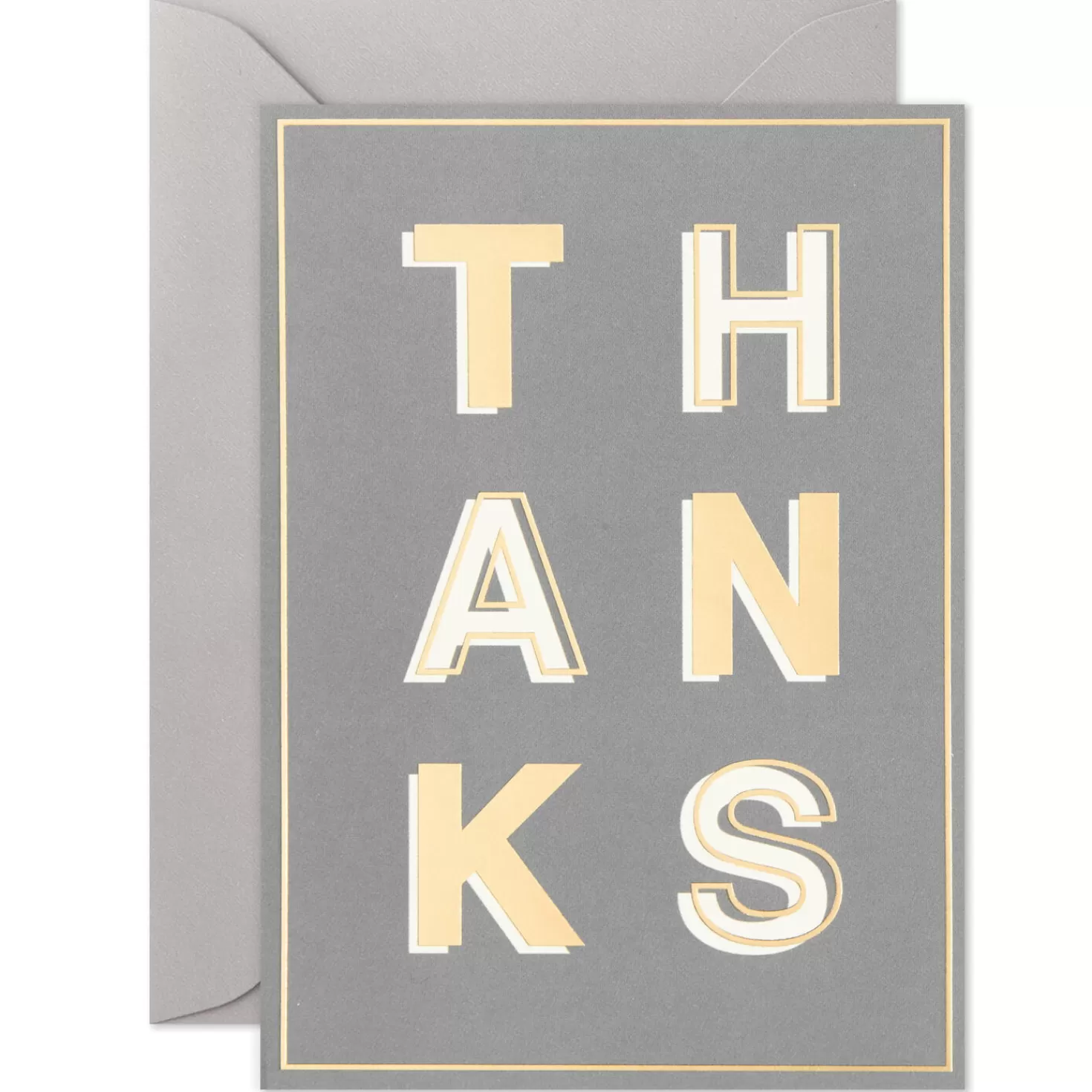 Cheap Stacked Thanks Blank Thank-You Notes, Pack Of 10 Thank You