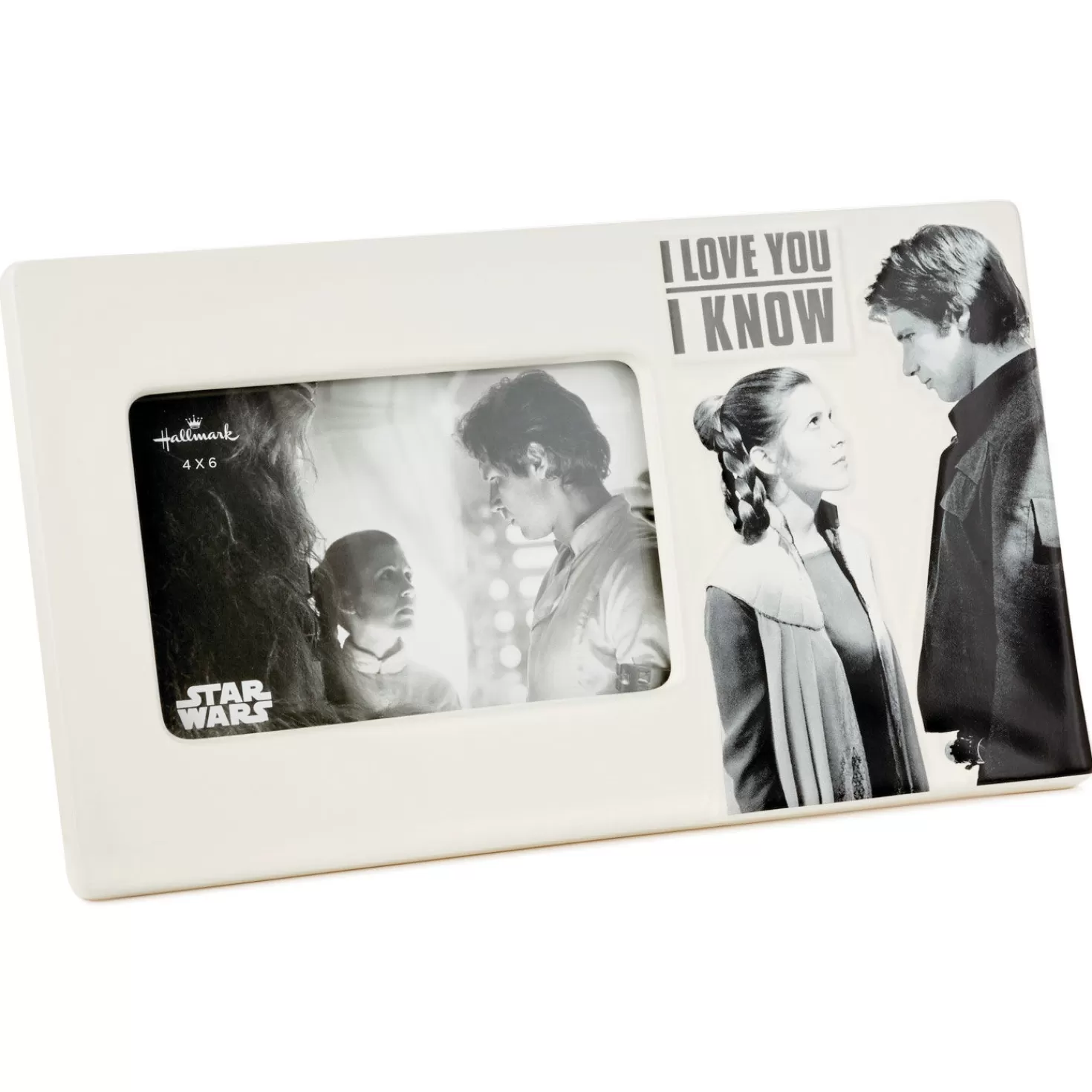 Online Star Wars™ Han Solo™ And Princess Leia™ I Love You I Know Ceramic Picture Frame, 4X6 Wedding