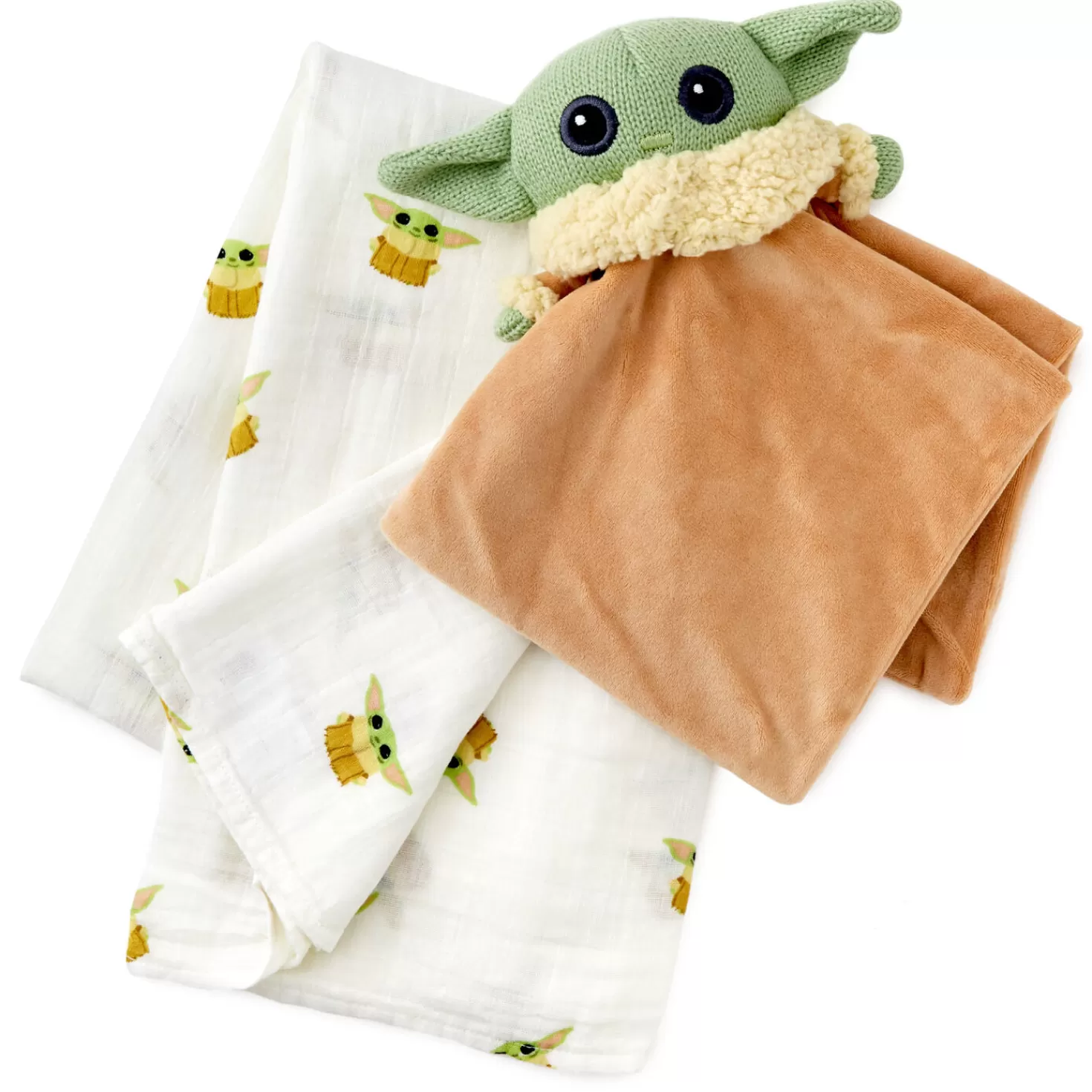 Baby>Hallmark Star Wars: The Mandalorian™ The Child™ Grogu™ Lovey And Swaddle Blanket, Set Of 2