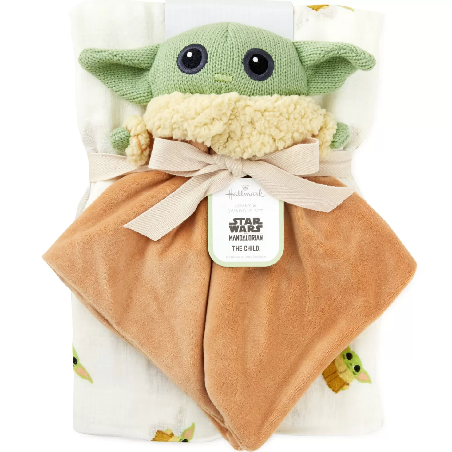 Baby>Hallmark Star Wars: The Mandalorian™ The Child™ Grogu™ Lovey And Swaddle Blanket, Set Of 2