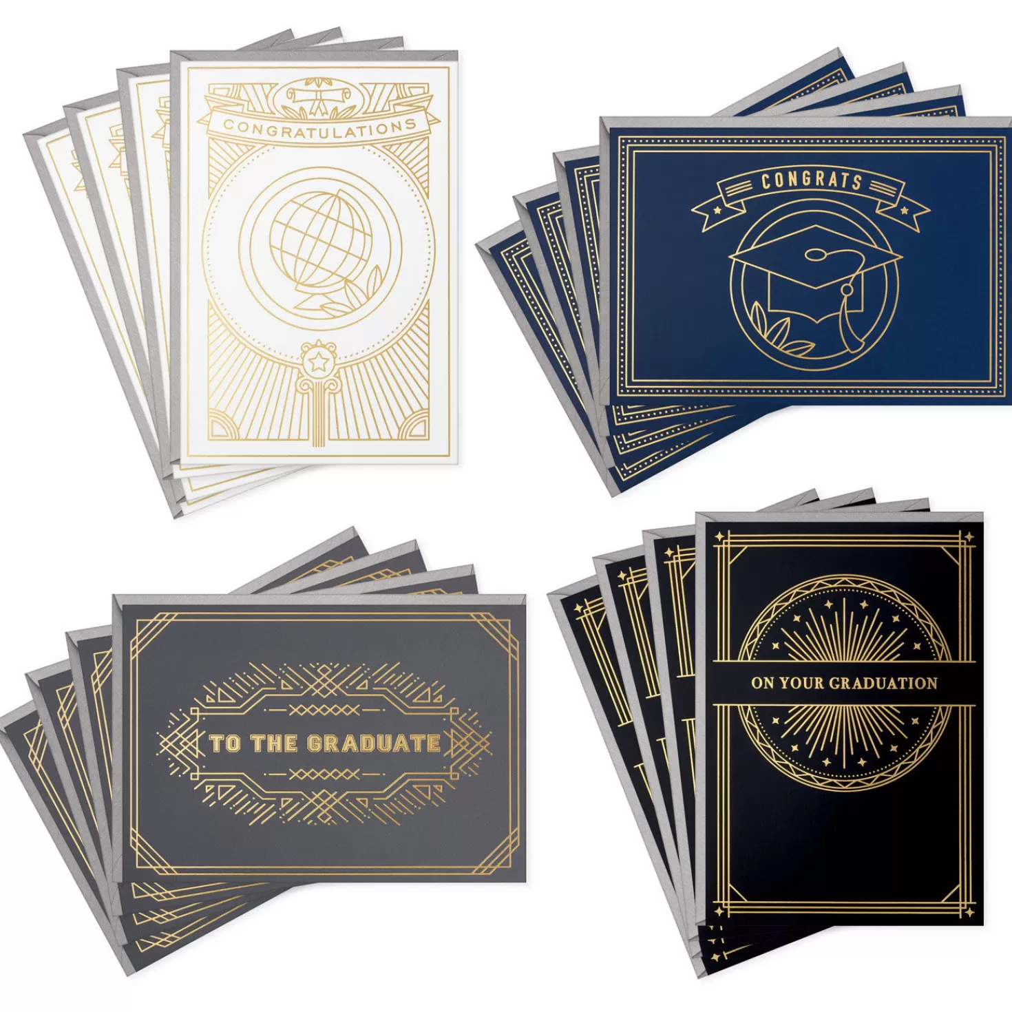 Shop Stately Styles Graduation Cards Assortment, Pack Of 16 Graduation