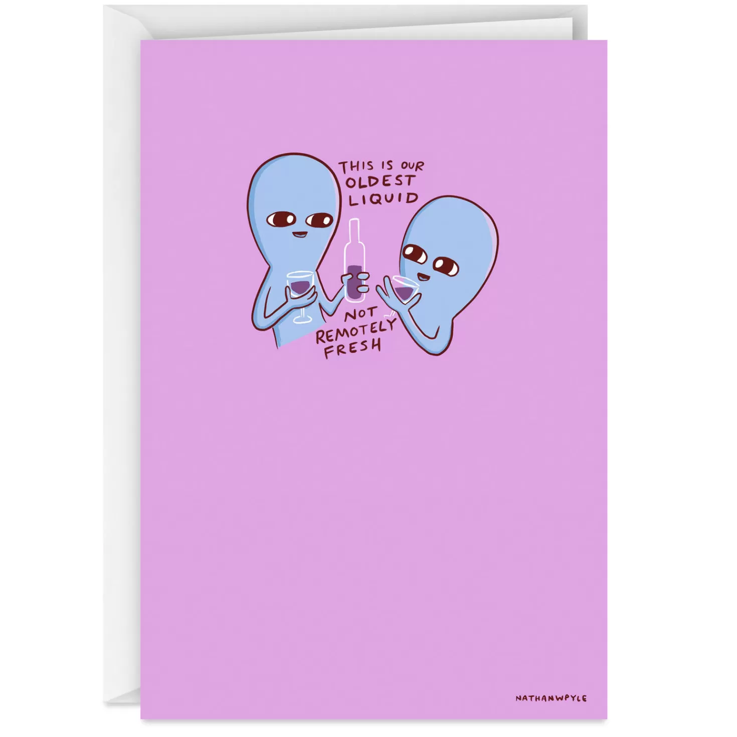 Flash Sale Strange Planet Lifting A Beverage For You Funny Card Congratulations