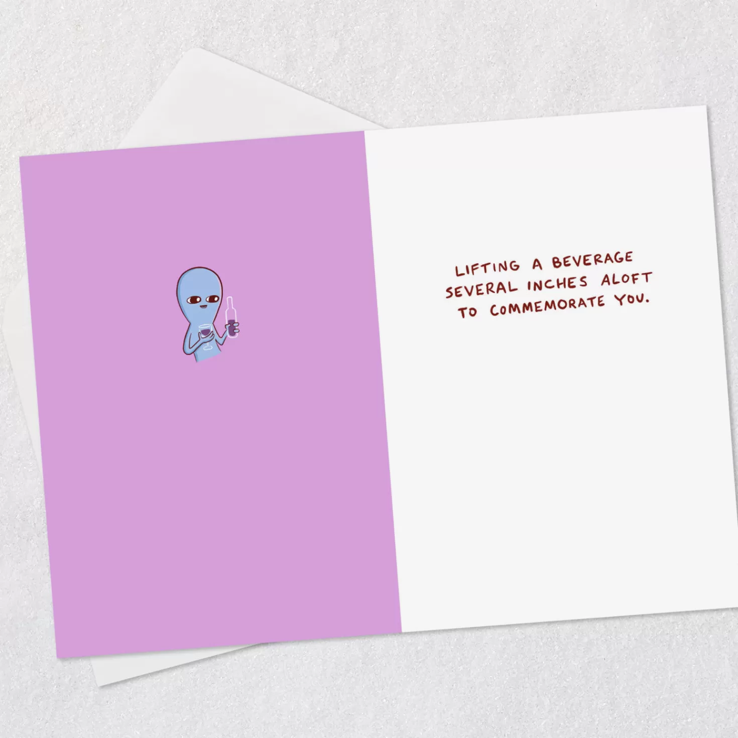 Flash Sale Strange Planet Lifting A Beverage For You Funny Card Congratulations