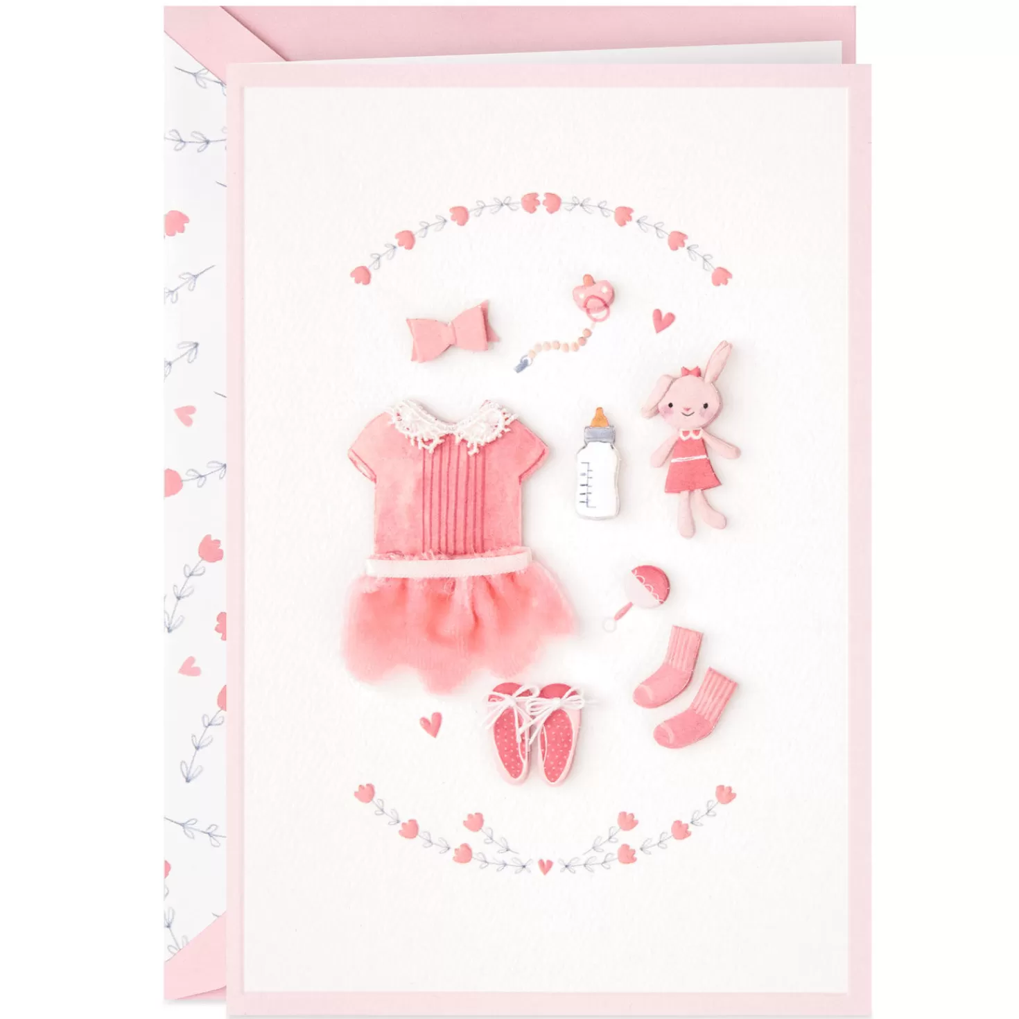 Baby>Hallmark Sweet Celebration New Baby Girl Card