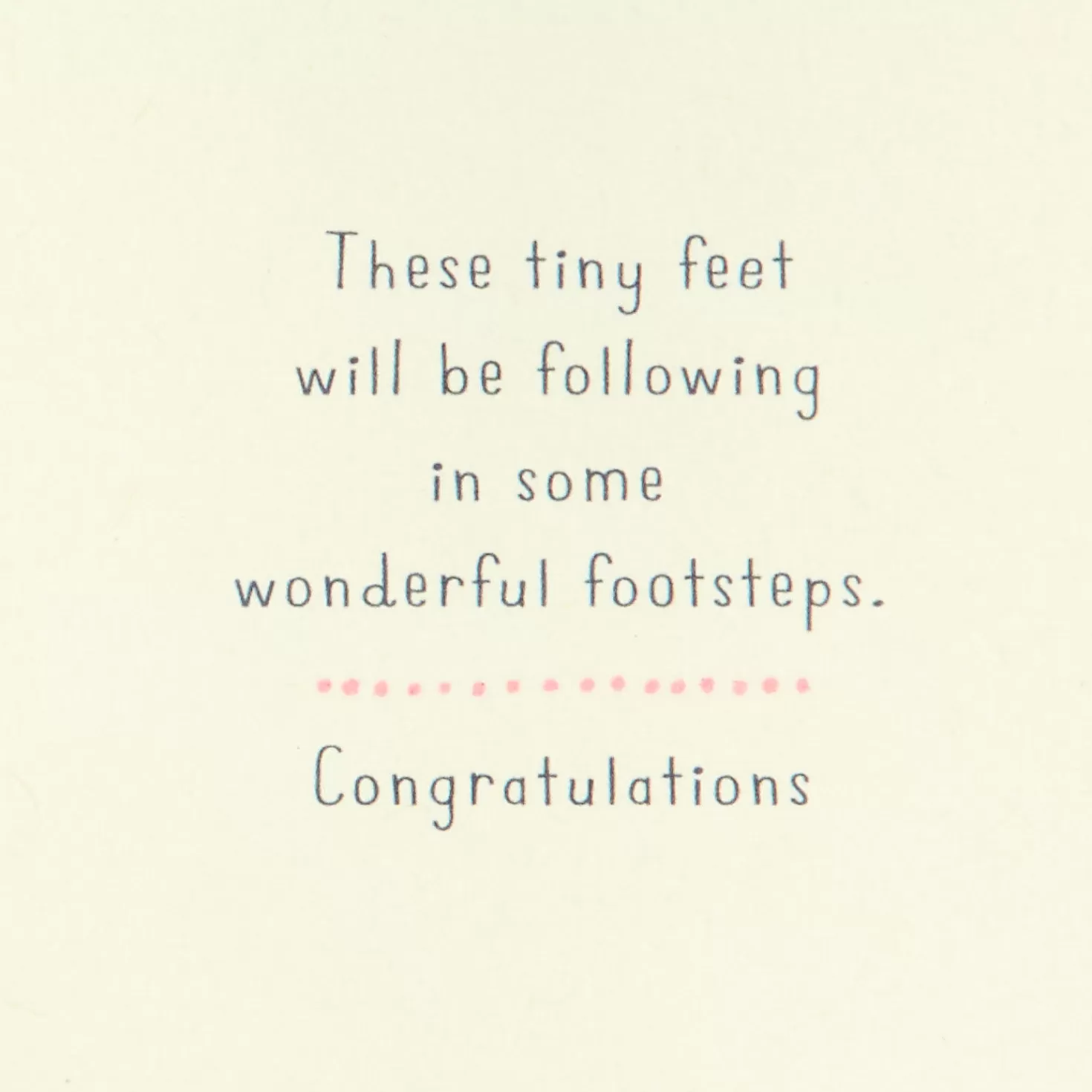Baby>Hallmark Sweet Little Feet Pink New Baby Card