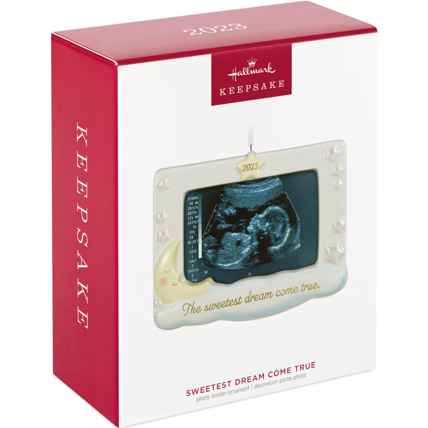 Baby>Hallmark Sweetest Dream Come True 2023 Porcelain Photo Frame Ornament
