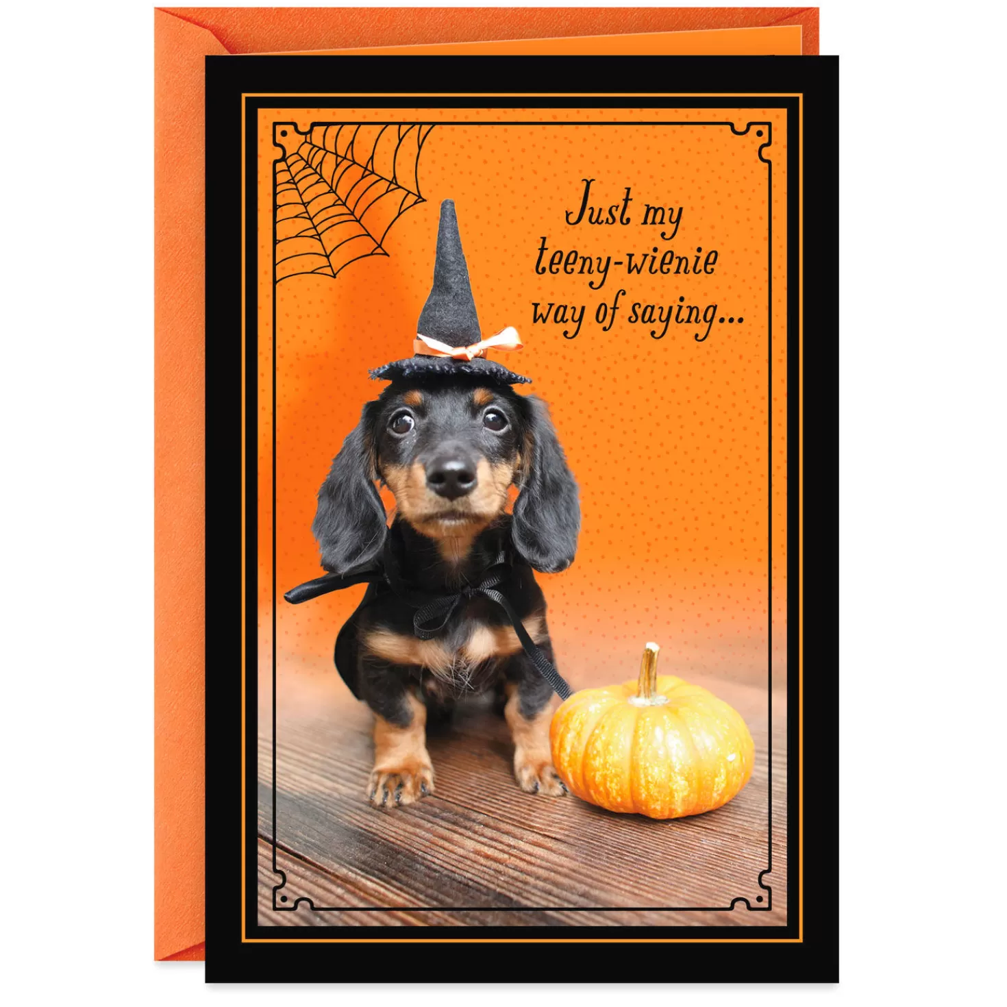Halloween (10/31)>Hallmark Teeny Wienie Happy Halloween Card
