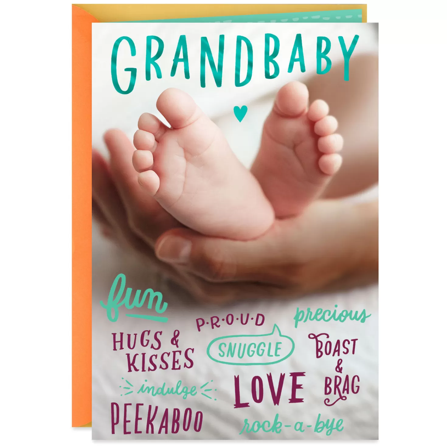 Baby>Hallmark Ten Tiny Toes New Baby Card For Grandparents