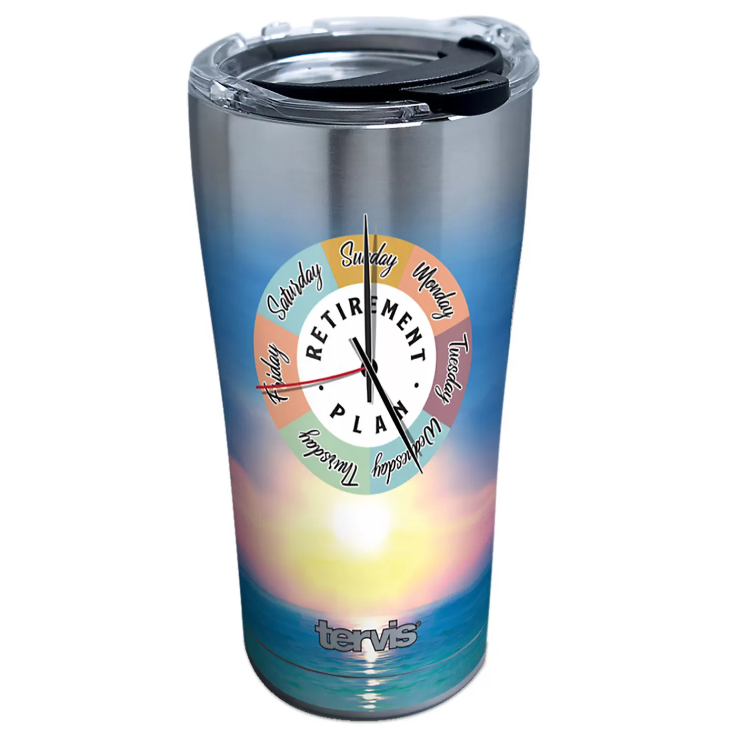 Store Tervis Retirement Clock Stainless Steel Tumbler, 20 Oz. Retirement