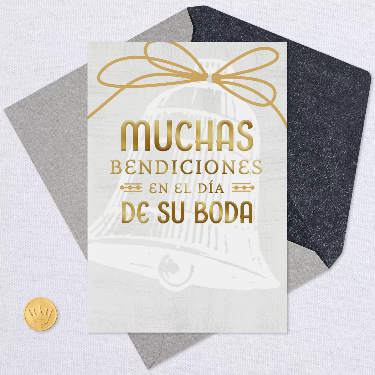 New Thanks To God For Your Union Spanish-Language Wedding Card Wedding