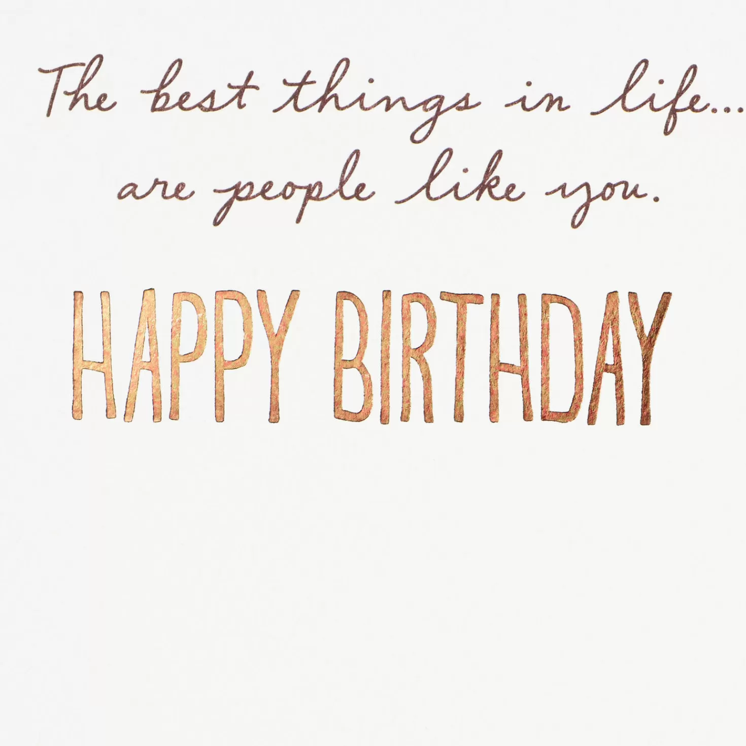 Birthday>Hallmark The Best Things Aren'T Things Birthday Card