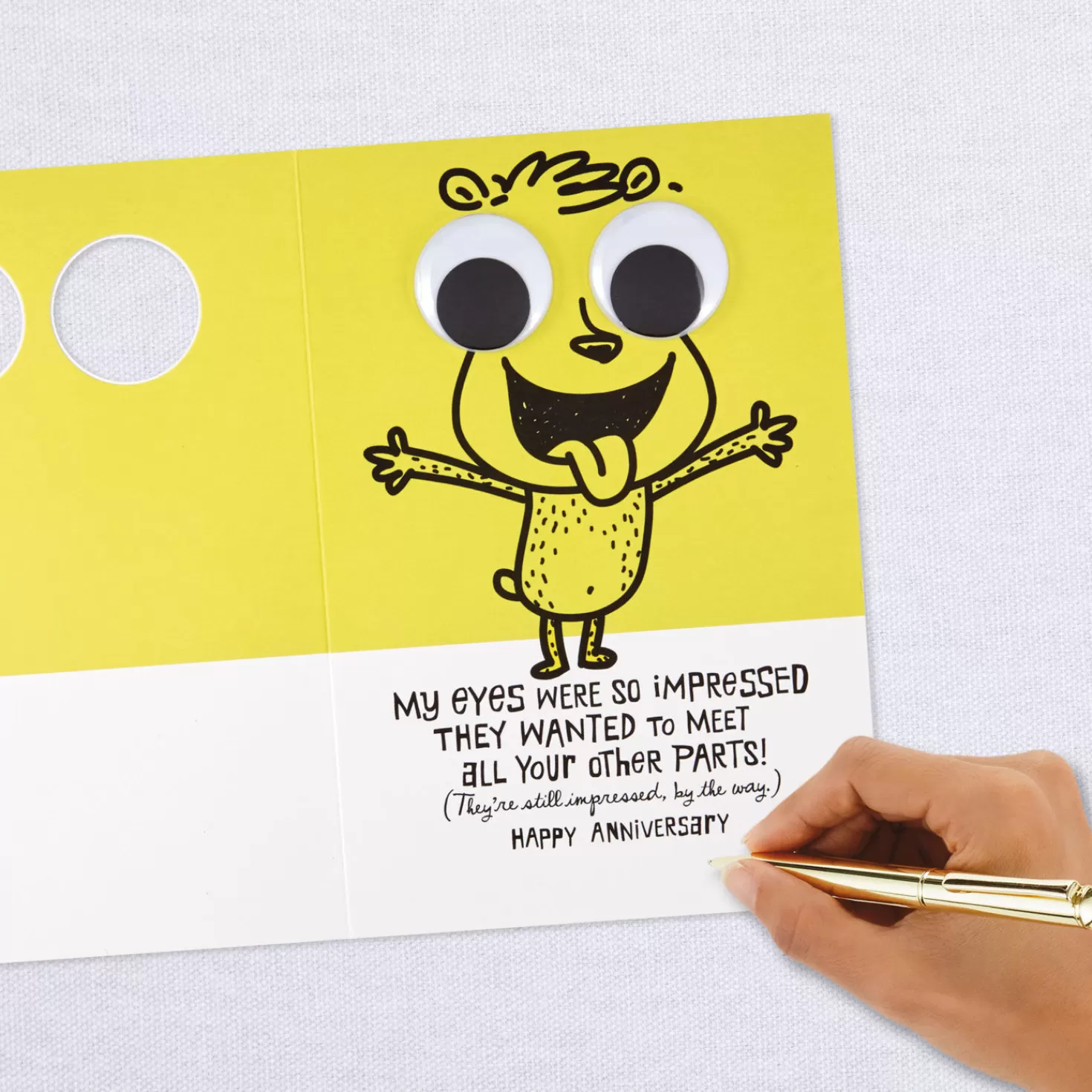 Anniversary>Hallmark The First Time Our Eyes Met Googly-Eyes Funny Anniversary Card
