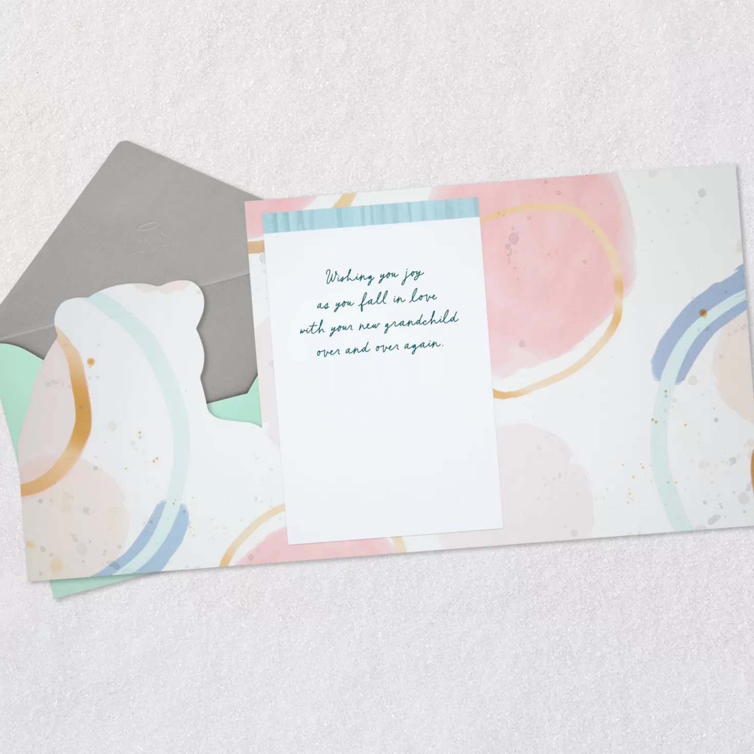 Baby>Hallmark The Huggiest Job In The World New Baby Card For Grandparents