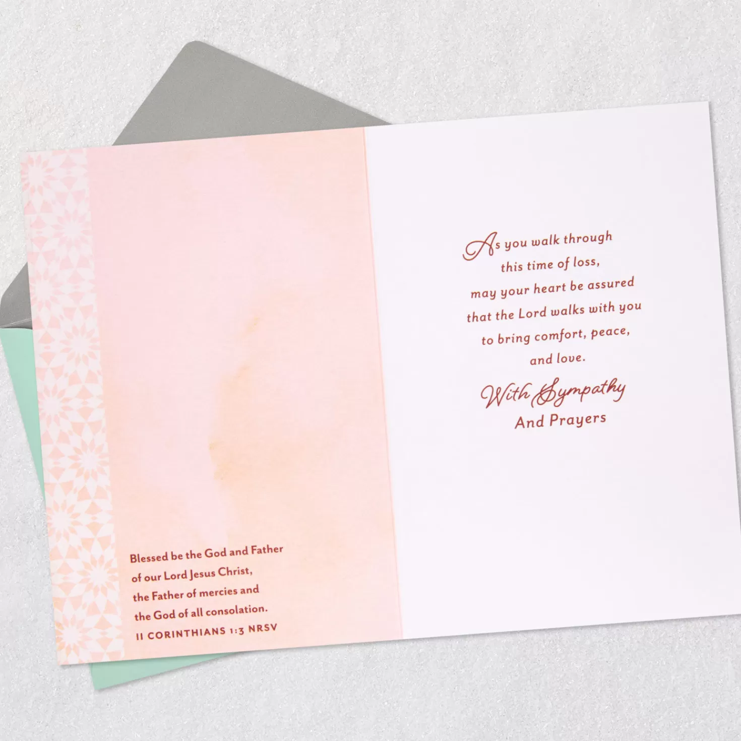 Shop The Lord Is With You Religious Sympathy Card For Loss Of Loved One Sympathy