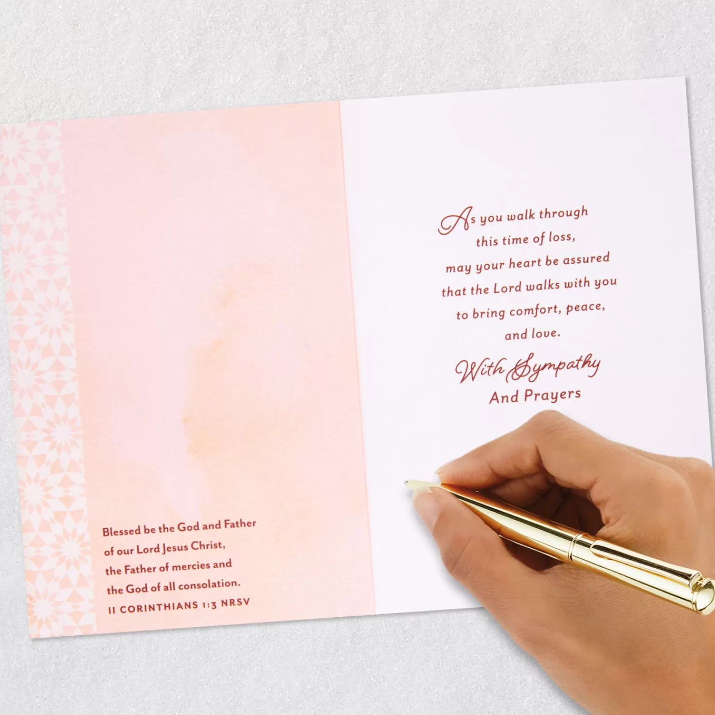 Shop The Lord Is With You Religious Sympathy Card For Loss Of Loved One Sympathy