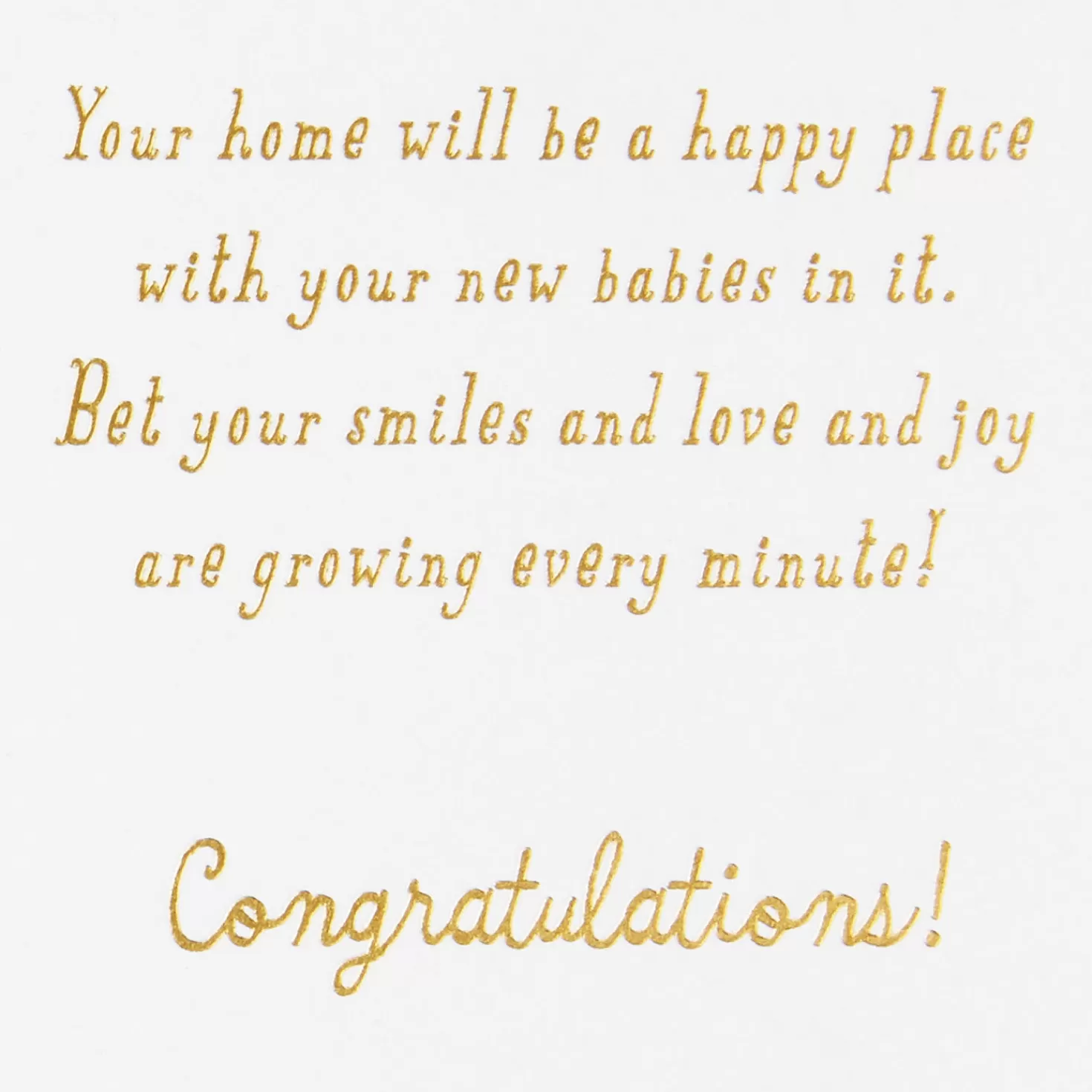 Baby>Hallmark The Love Is Multiplying New Baby Card For Multiple Babies