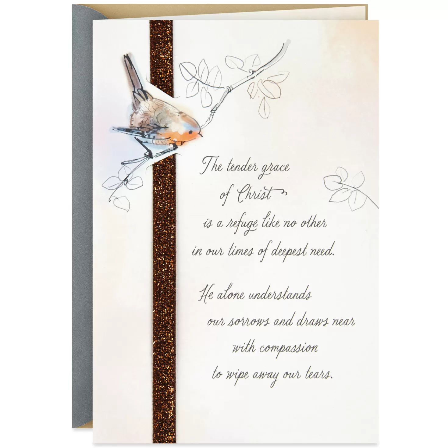 Fashion The Tender Grace Of Christ Religious Sympathy Card Sympathy