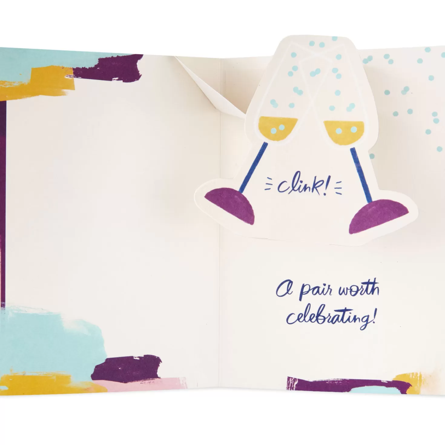 Best Sale Toasting The Two Of You Pop-Up Love Card Wedding