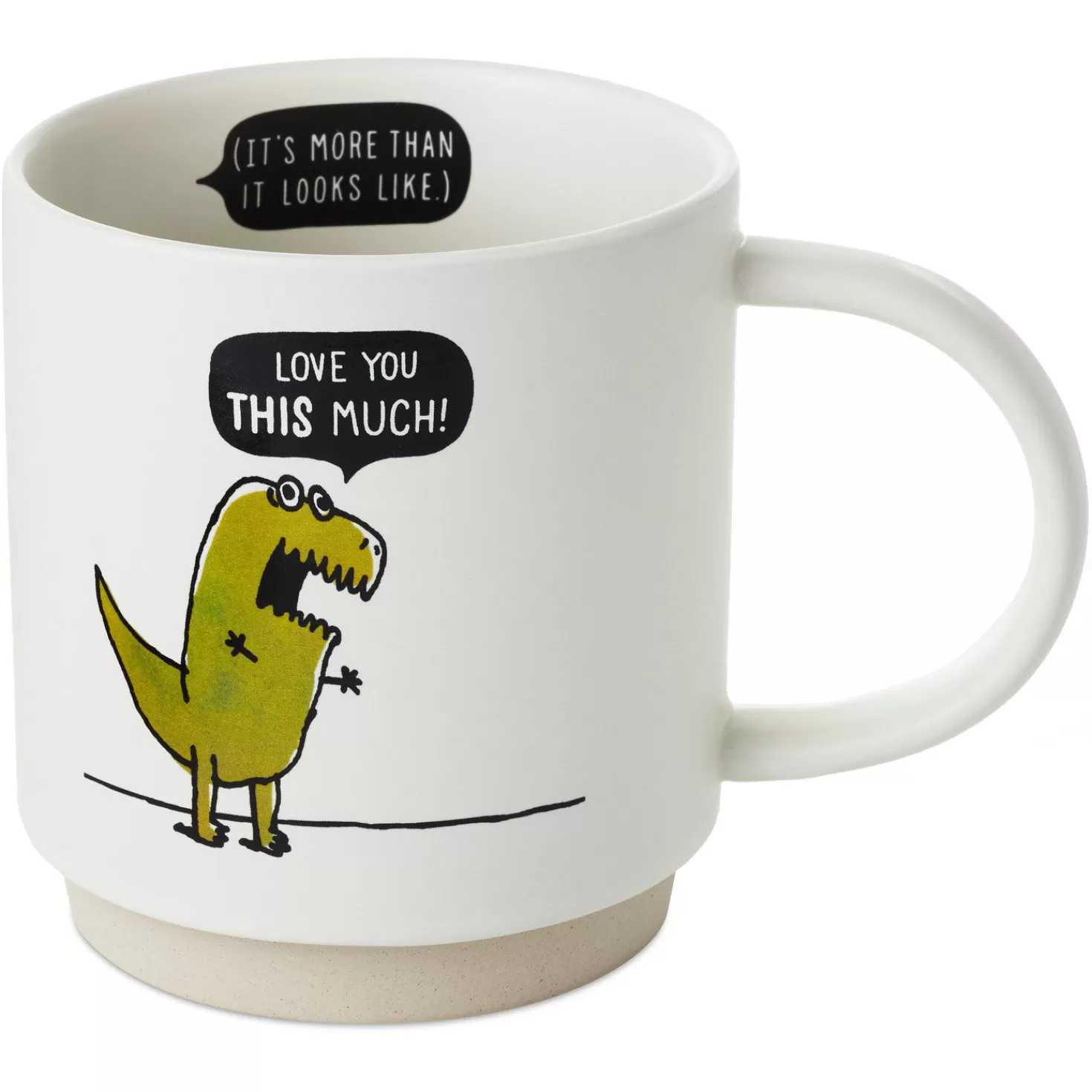 Store T-Rex Love You This Much Funny Mug, 16 Oz. Encouragement