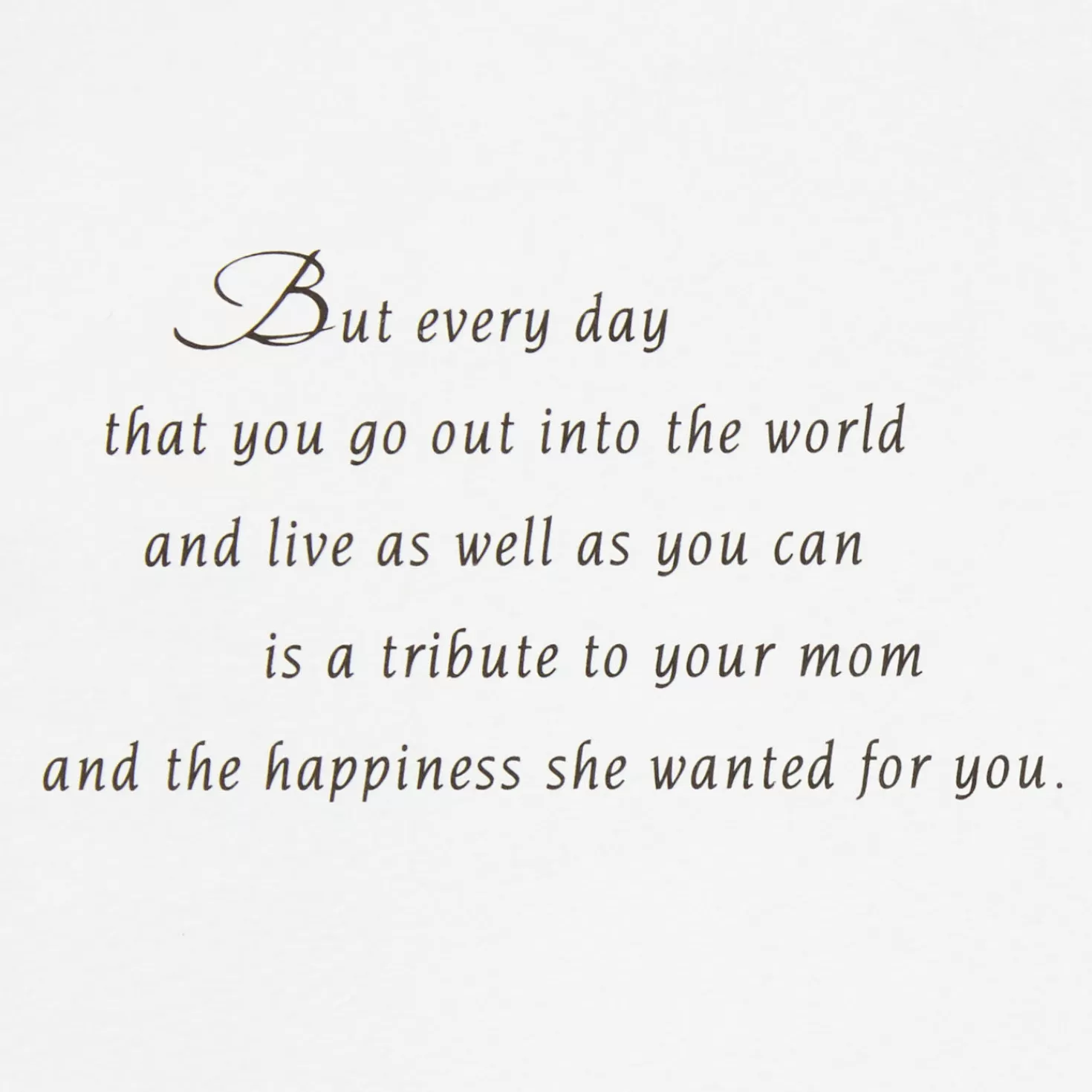 Hot Tribute To Your Mom Sympathy Card Sympathy