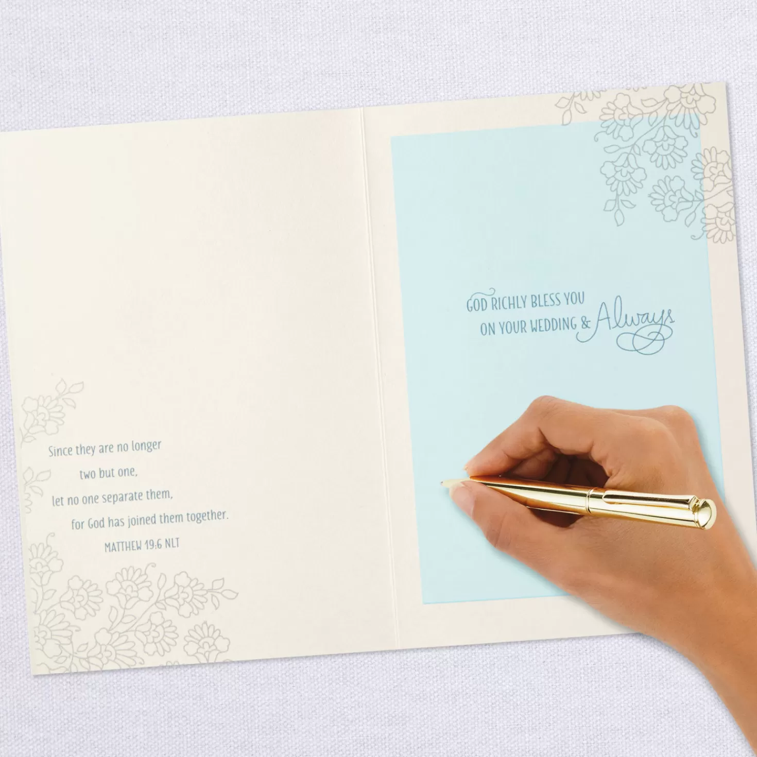 Fashion Two Hearts Joined For The Journey Religious Wedding Card Wedding