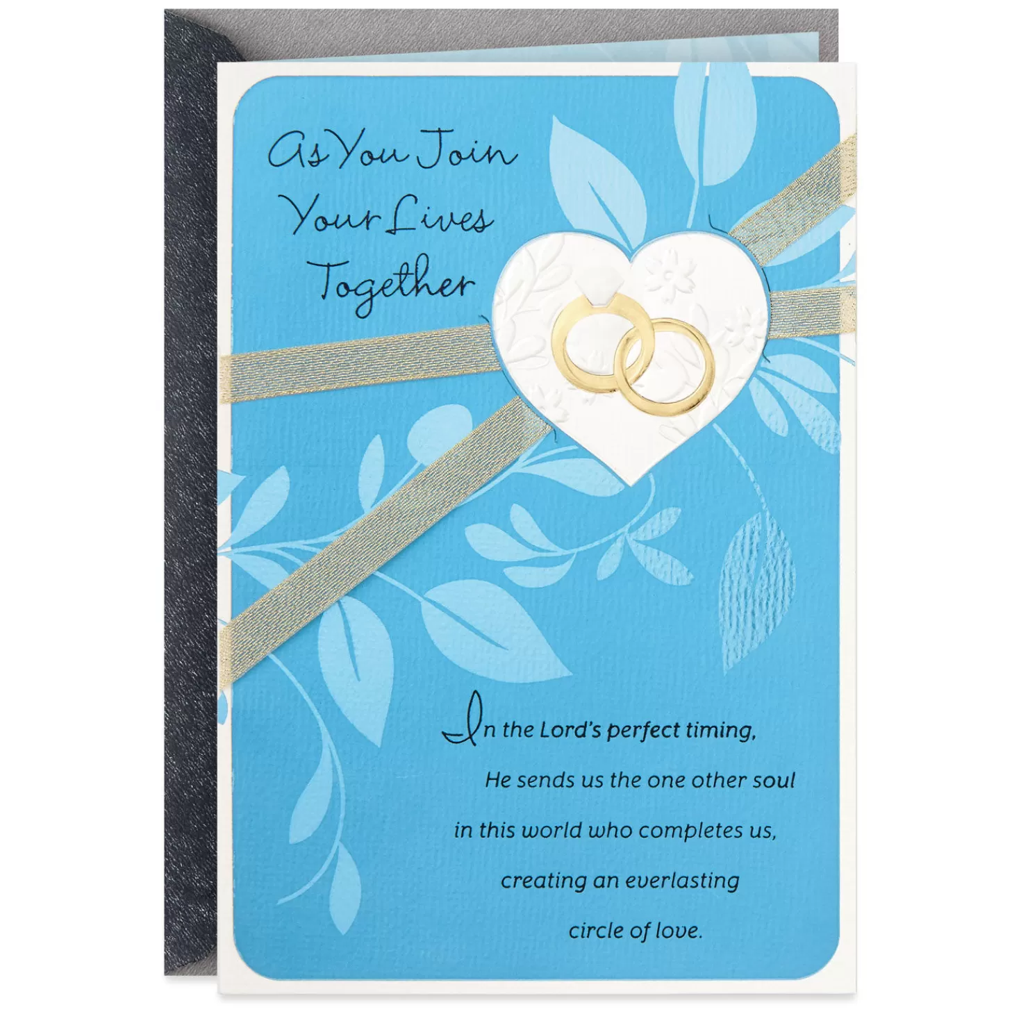Outlet Two United Into One Religious Wedding Card Wedding