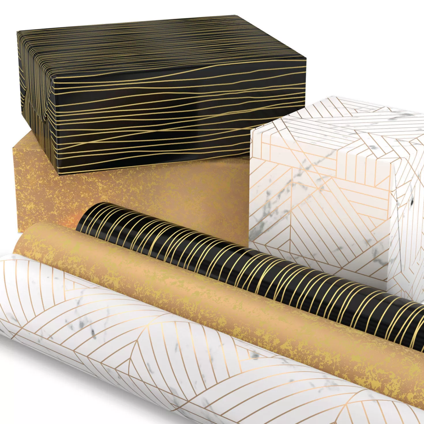 Clearance Upscale Neutrals 3-Pack Wrapping Paper, 85 Sq. Ft. Total Wedding