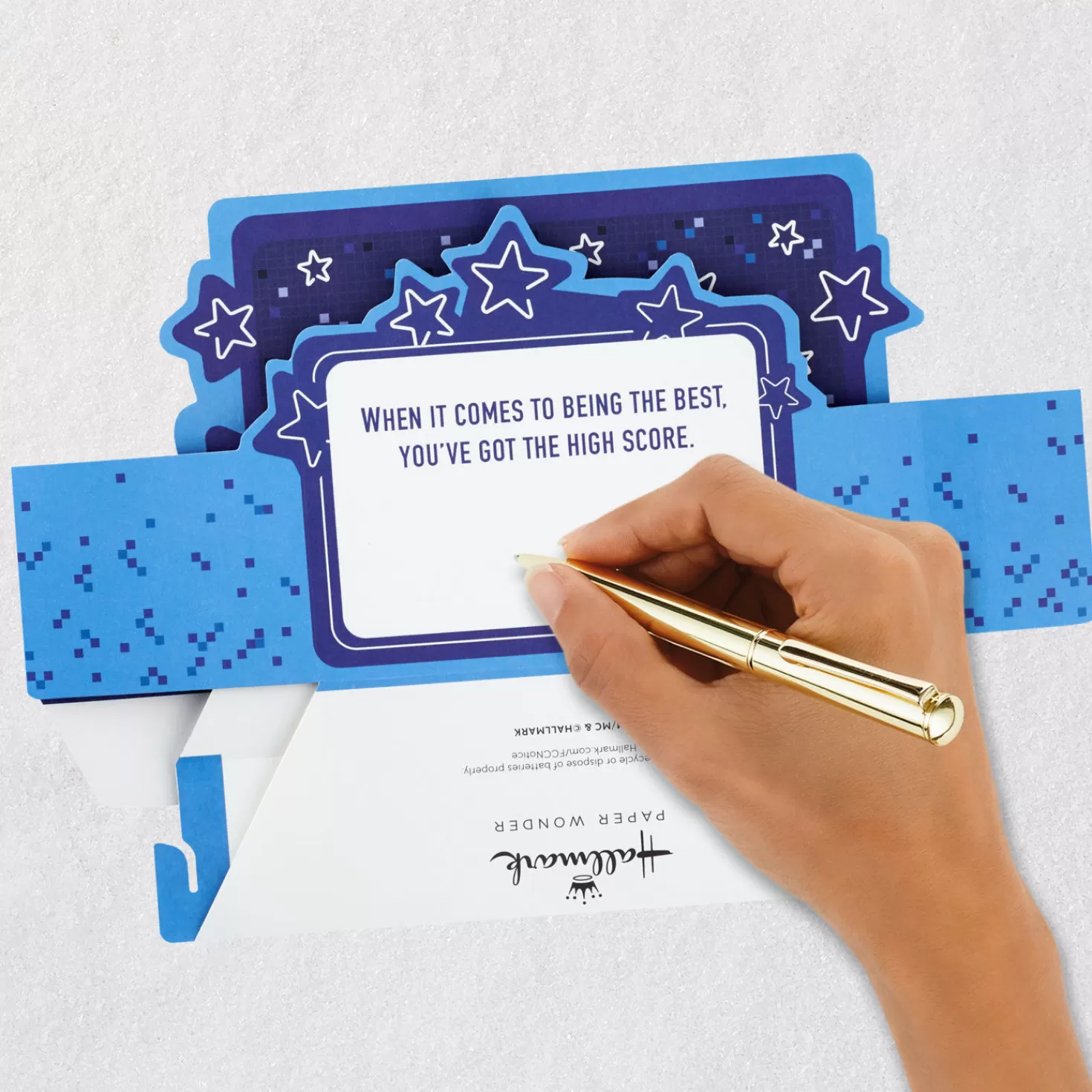 Sale Video Game You'Re The Best 3D Pop-Up Card With Sound And Light Encouragement