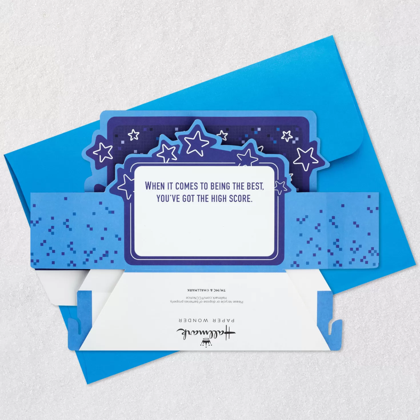 Sale Video Game You'Re The Best 3D Pop-Up Card With Sound And Light Encouragement
