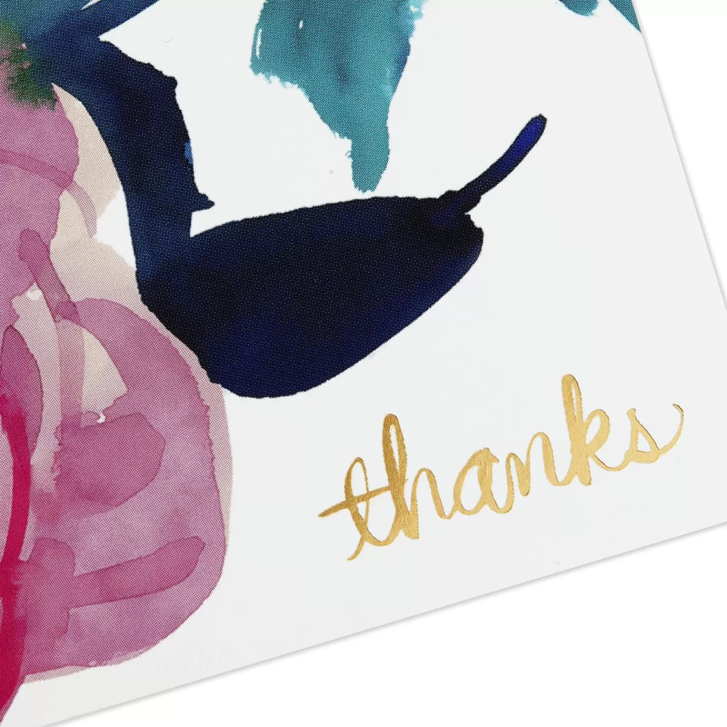 Shop Watercolor Flowers Assorted Blank Note Cards, Box Of 40 Thank You