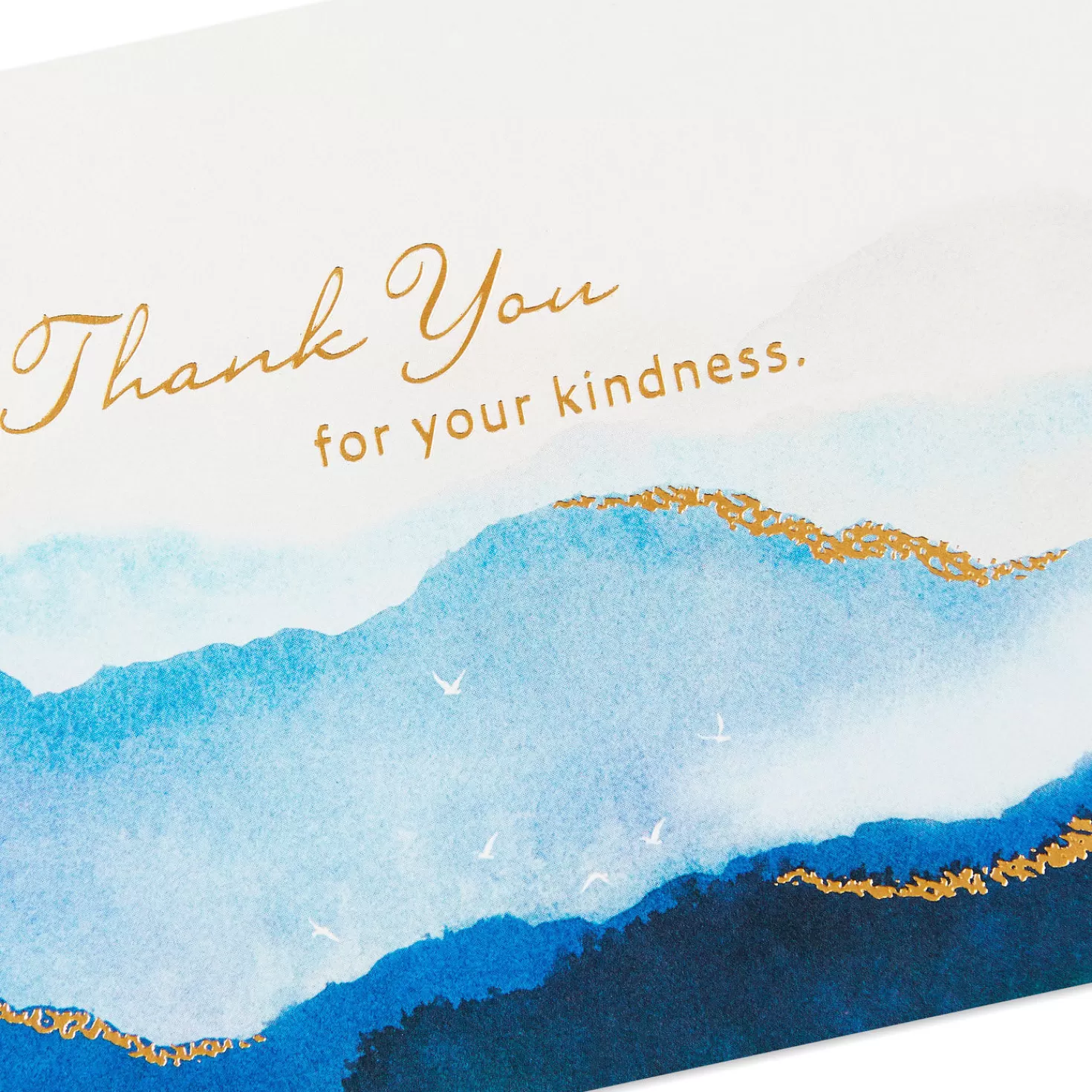 Store Watercolor Landscape Scenes Blank Sympathy Thank-You Notes, Pack Of 50 Thank You