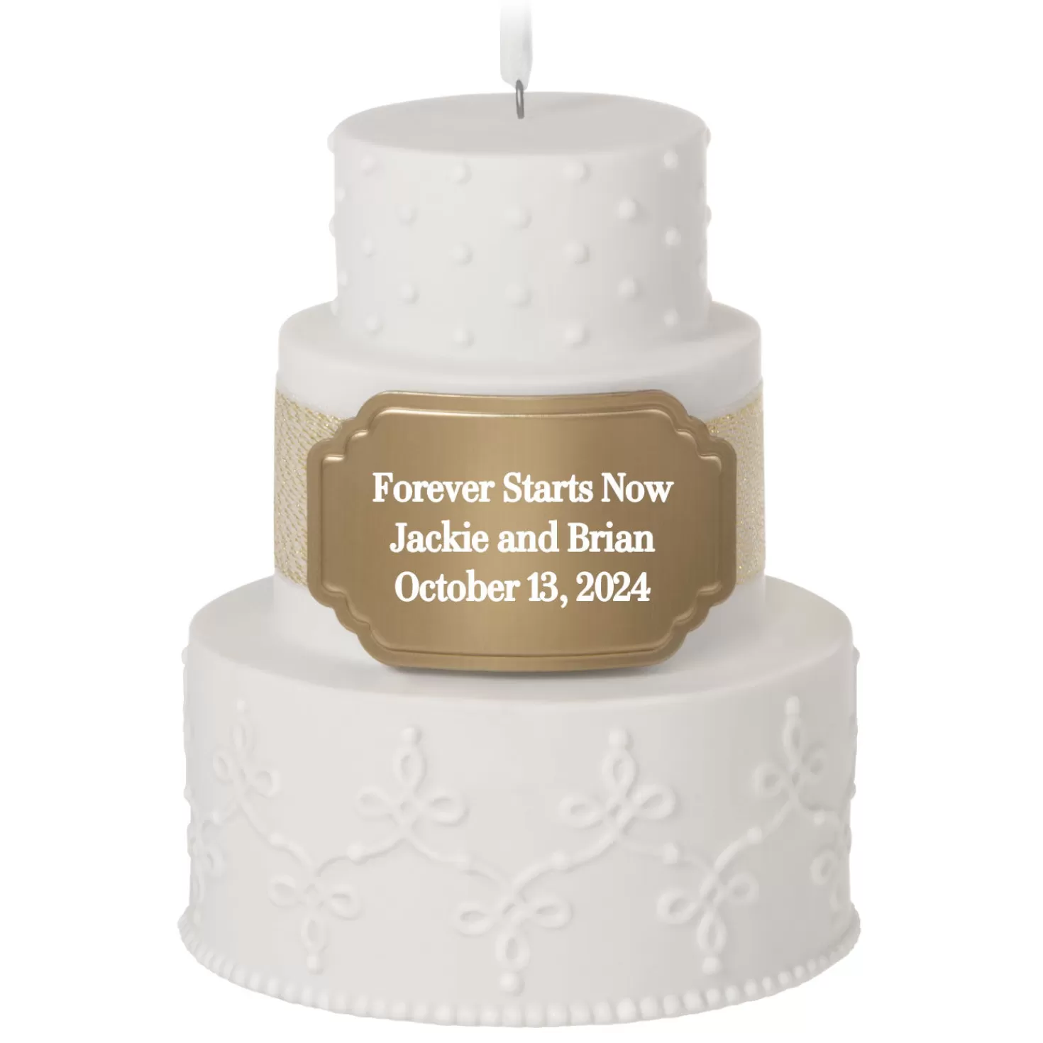 New Wedding Cake Personalized Ornament Wedding