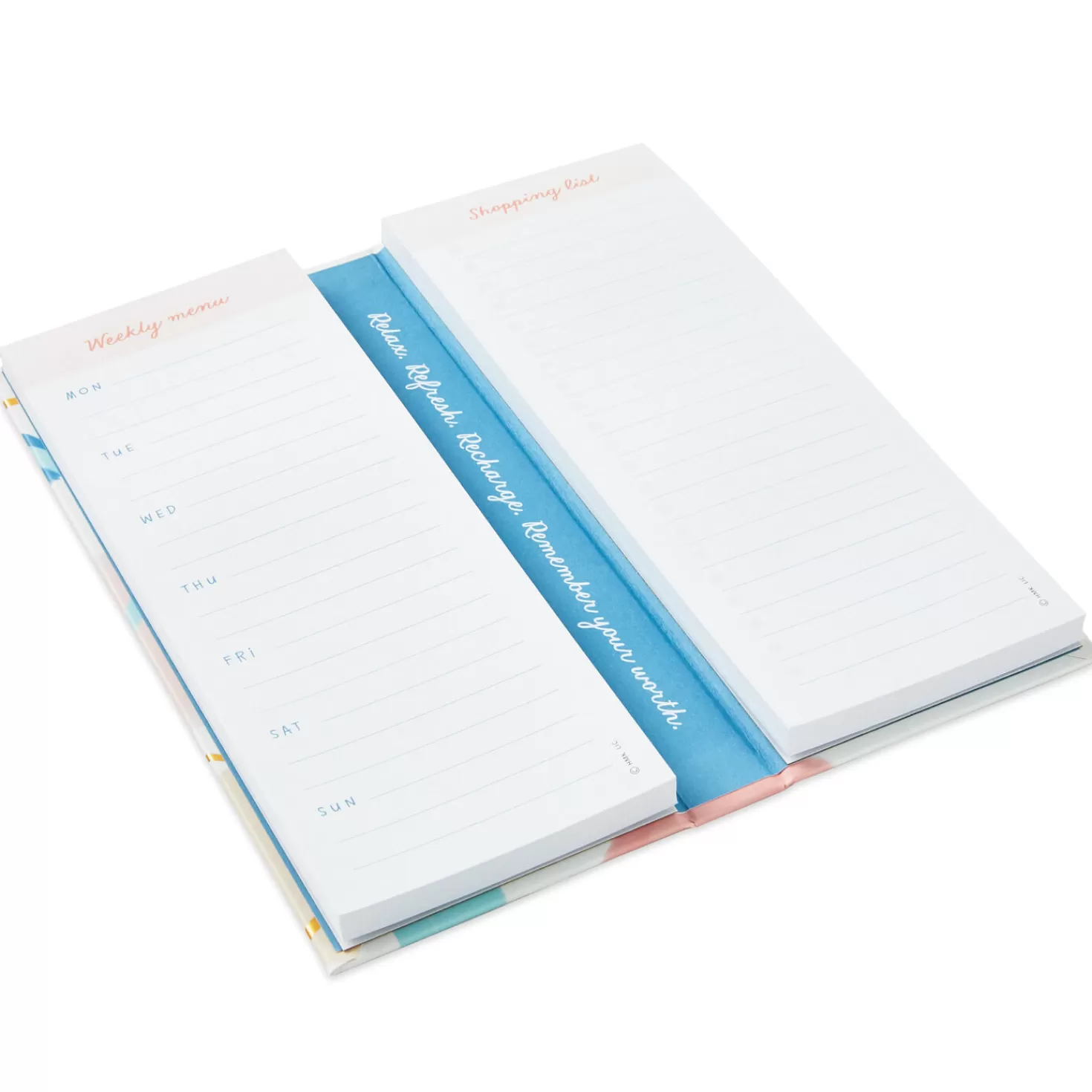 Cheap Weekly Menu And Grocery List Memo Pad Set In Folio Thank You